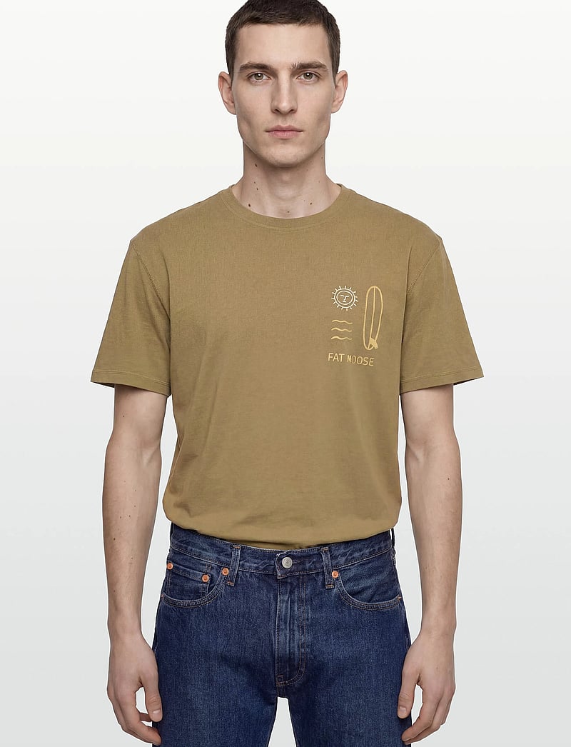 Fat Moose - Surf T-shirt - kortærmede t-shirts - pistachio green - 3
