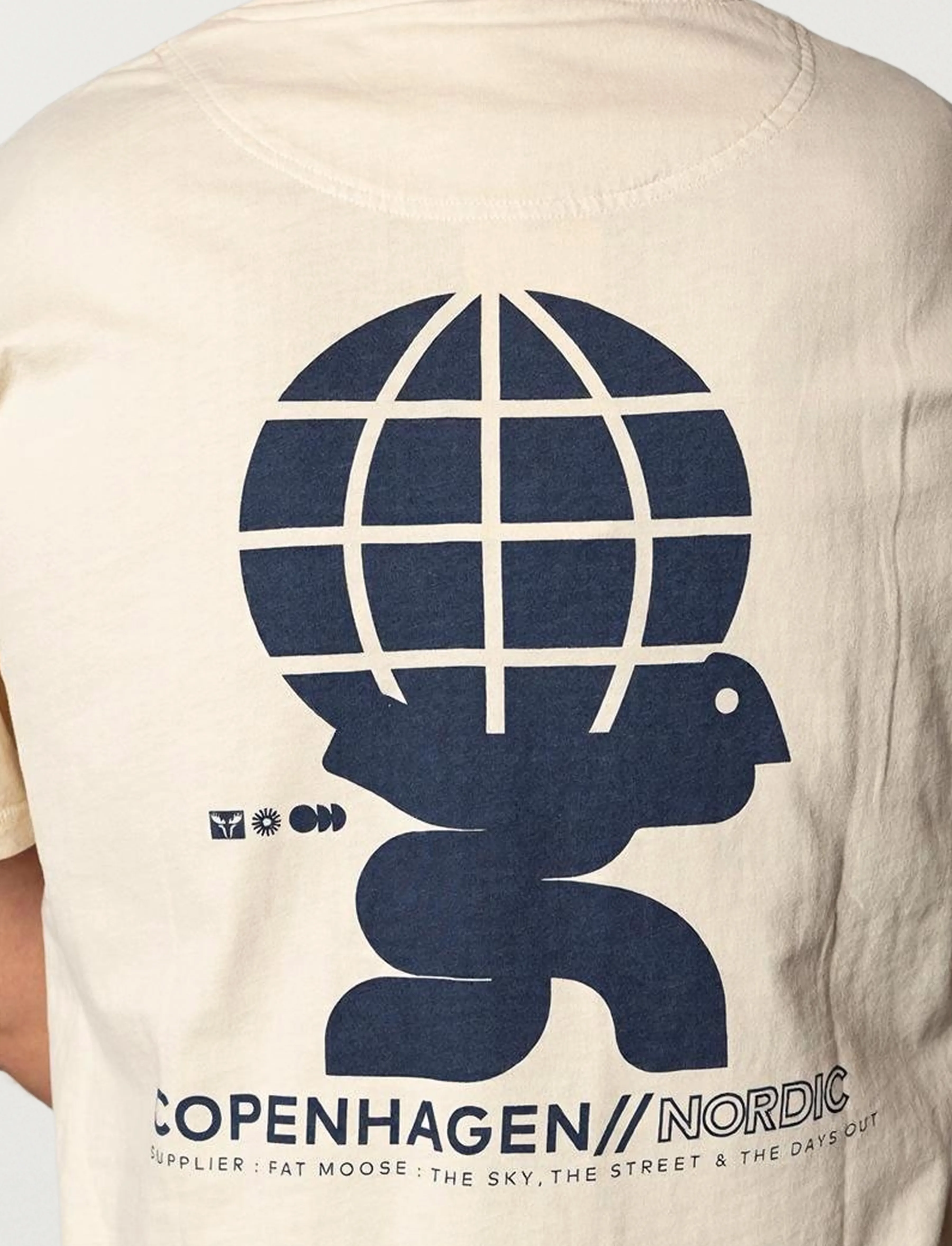 Fat Moose - Blaze T-shirt - laveste priser - ecru - 4