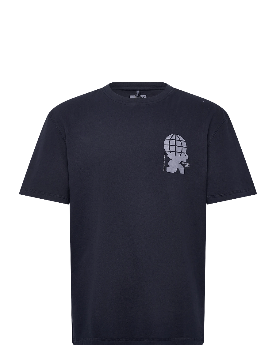 Fat Moose - Blaze T-shirt - lühikeste varrukatega t-särgid - navy - 1