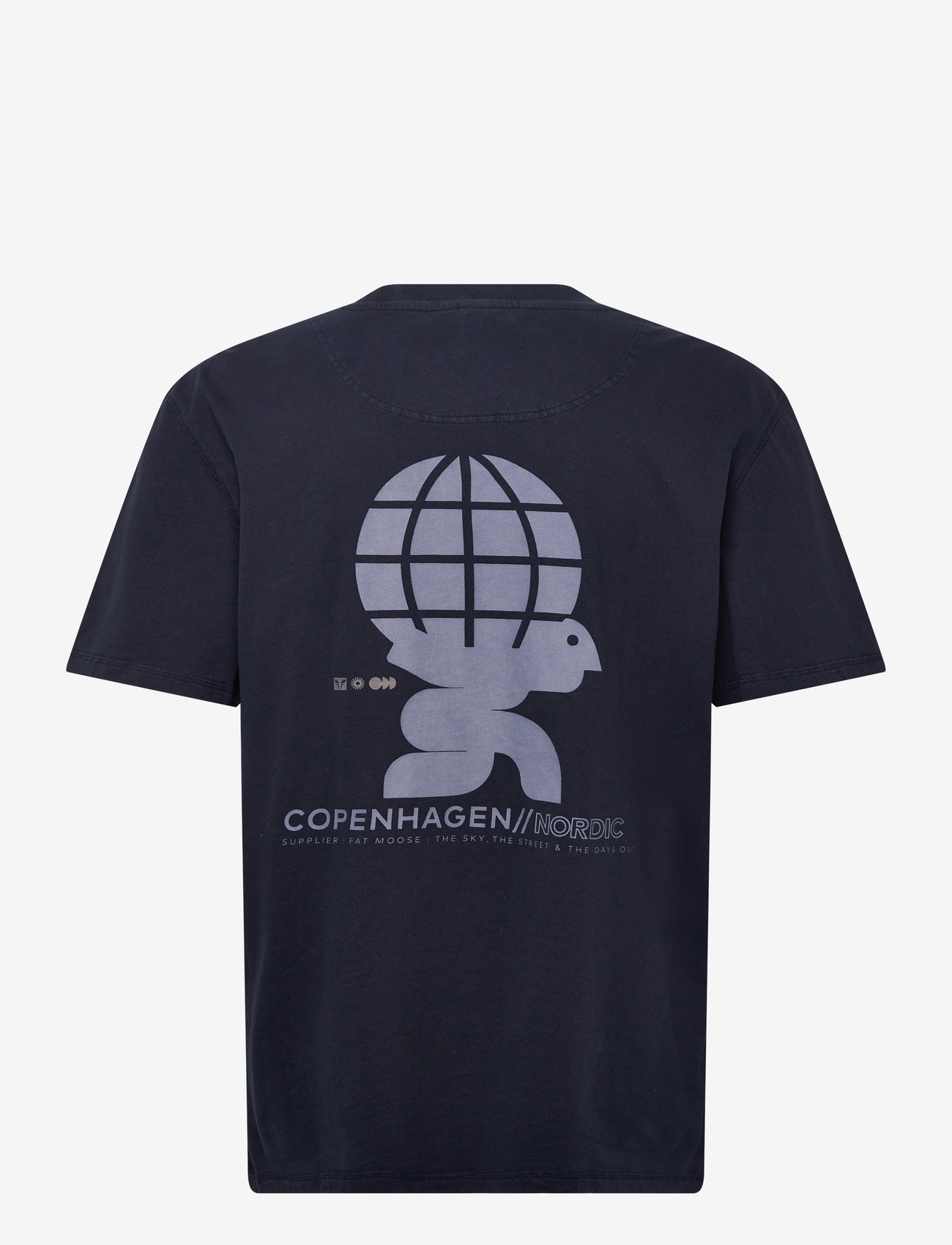 Fat Moose - Blaze T-shirt - lühikeste varrukatega t-särgid - navy - 1