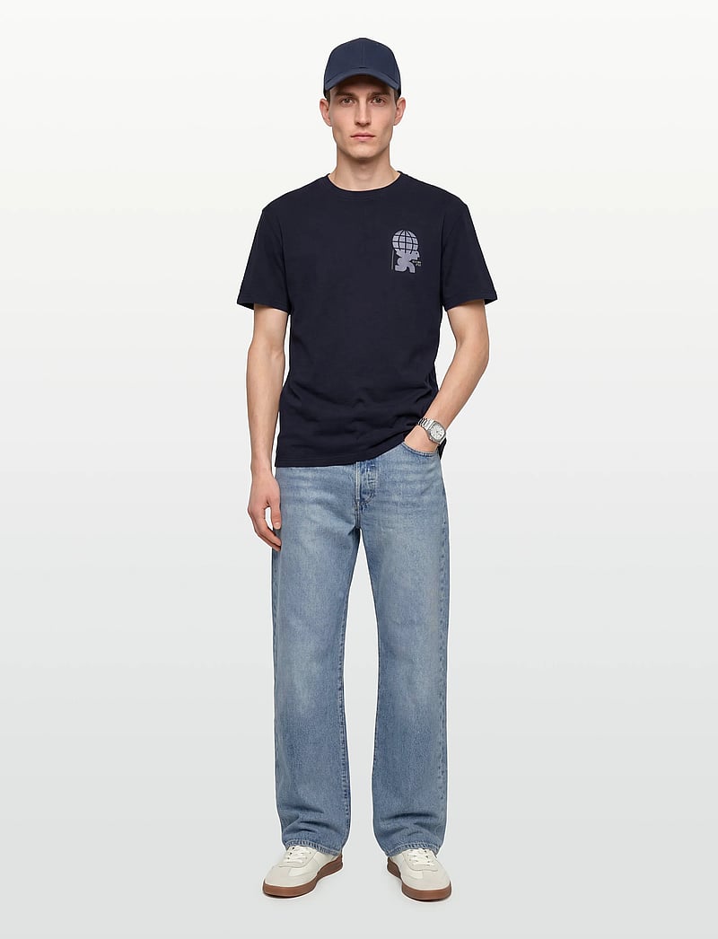 Fat Moose - Blaze T-shirt - lyhythihaiset - navy - 0