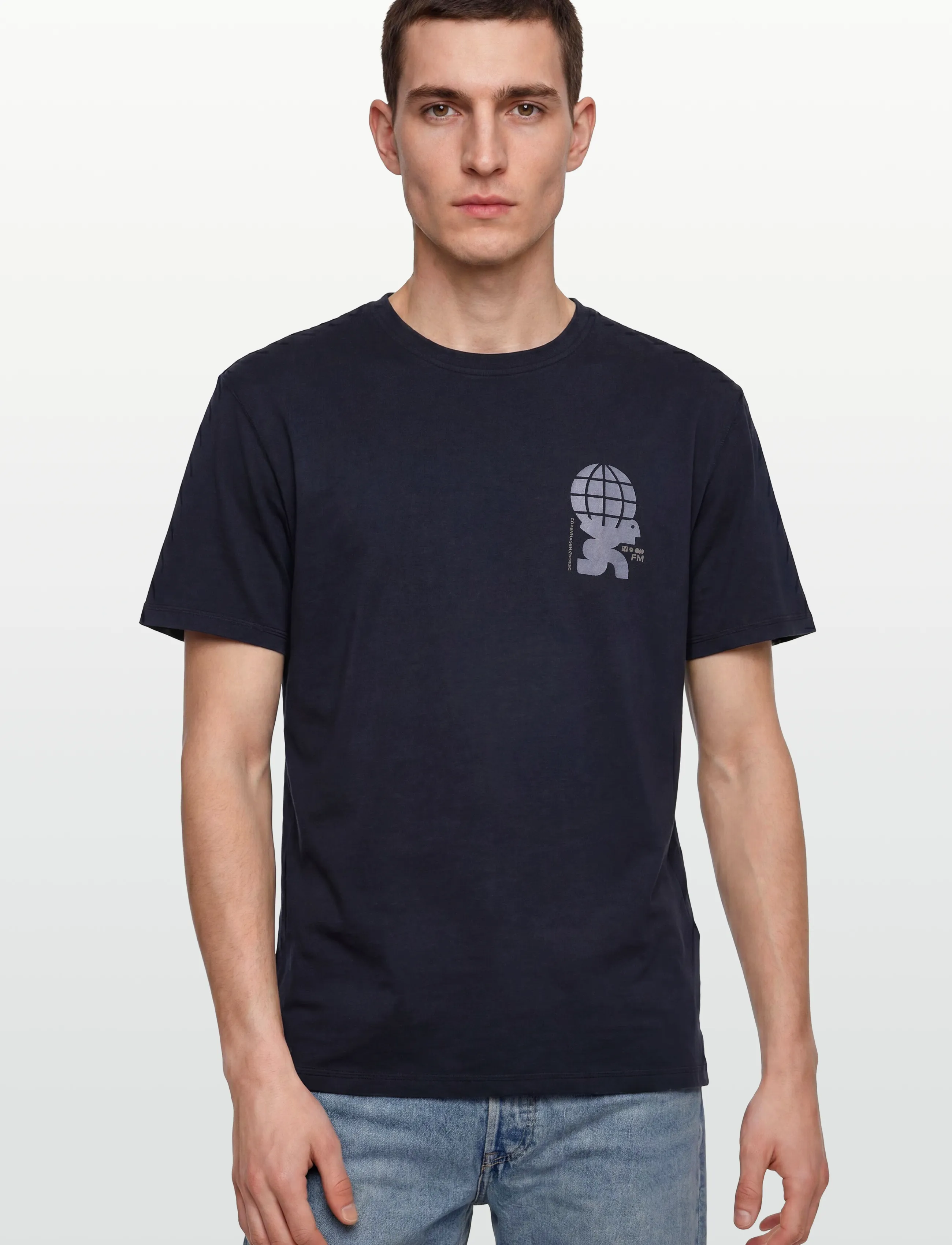 Fat Moose - Blaze T-shirt - lühikeste varrukatega t-särgid - navy - 3
