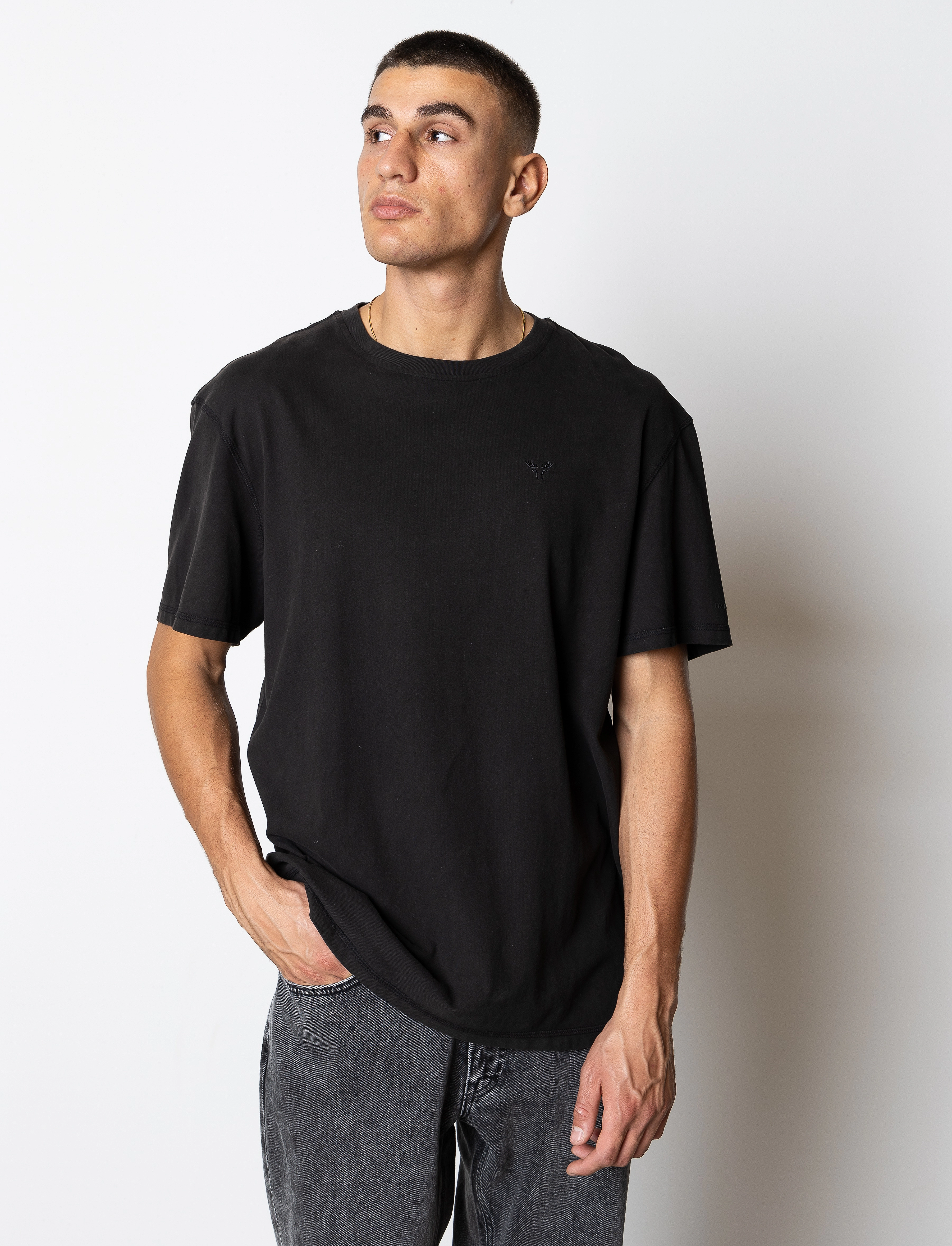 Fat Moose Taylor T-Shirt, Mænd, T-shirt, Sort, Str: S
