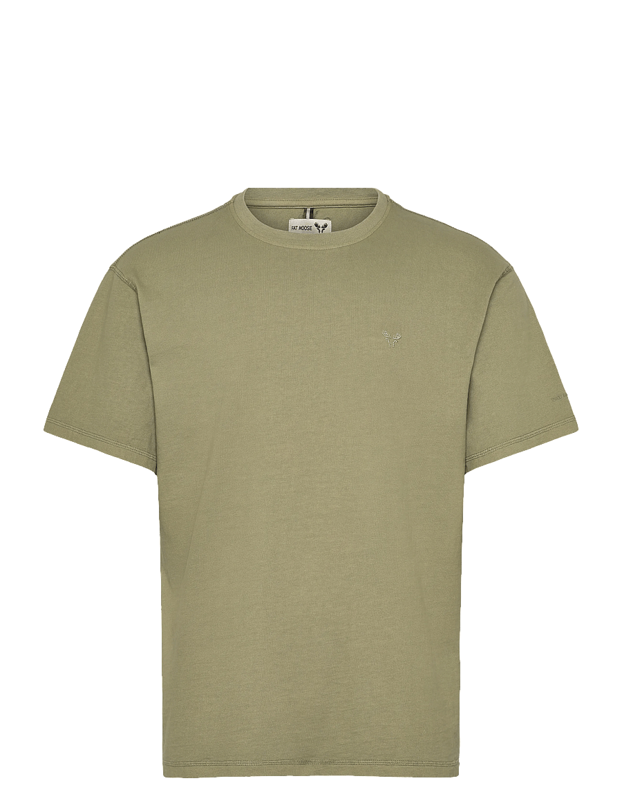 Fat Moose - Taylor T-shirt - krótki rękaw - dusty green - 1