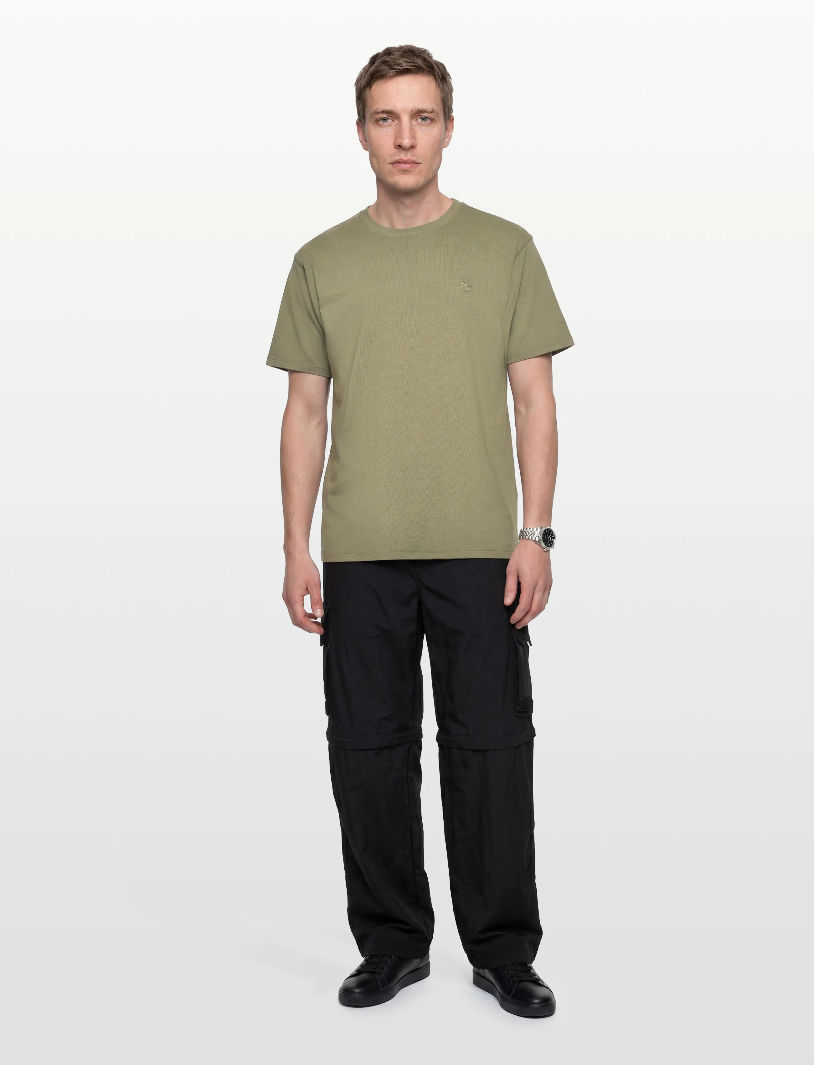 Fat Moose Taylor T-Shirt, L, Khaki green, T-Shirts > Kortærmede, Herre