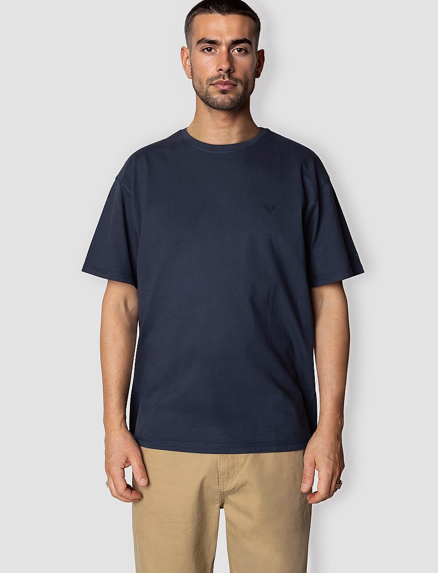 Fat Moose - Taylor T-shirt - kurzärmelig - navy - 0