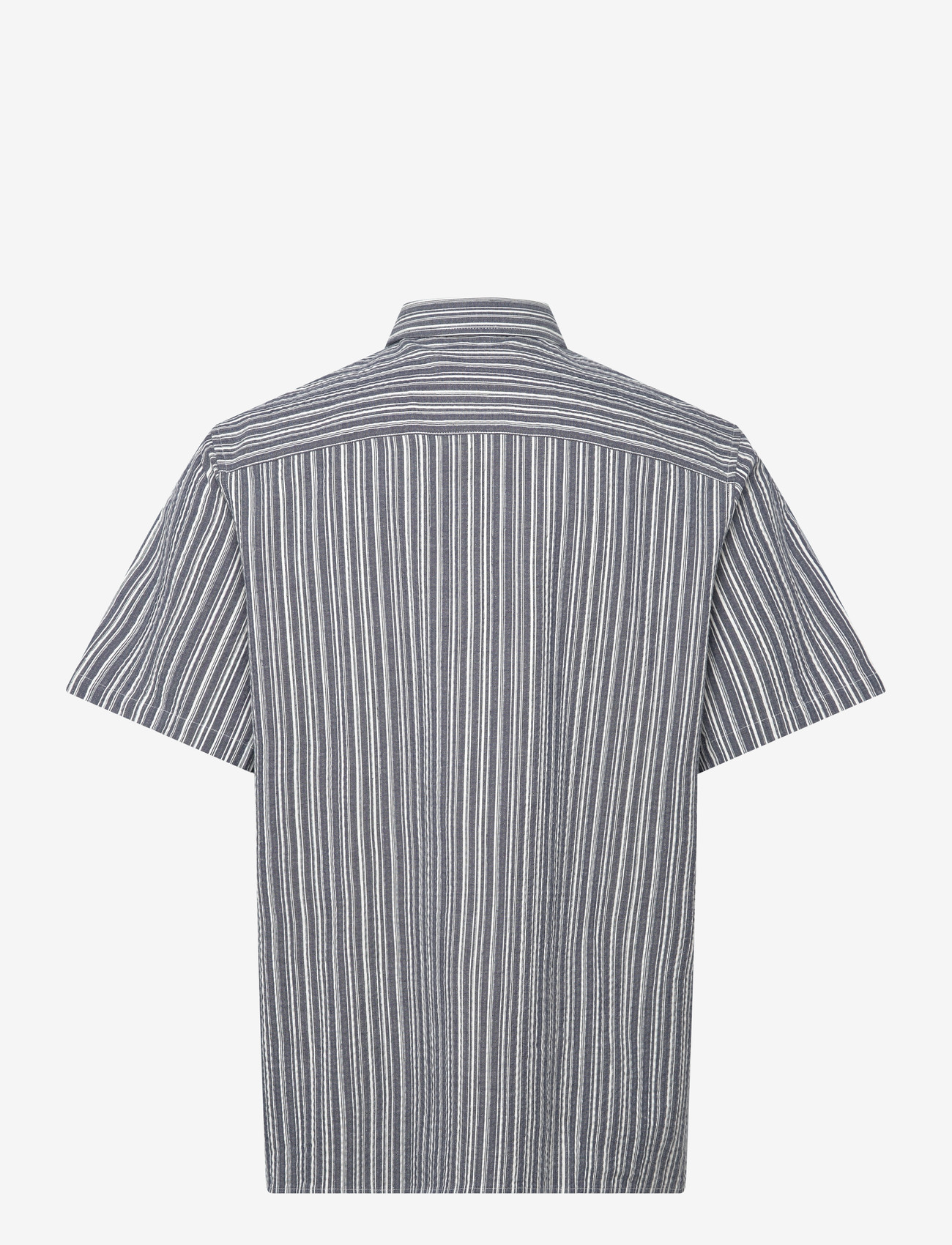 Fat Moose - Colby shirt SS - kortærmede skjorter - navy/white - 2
