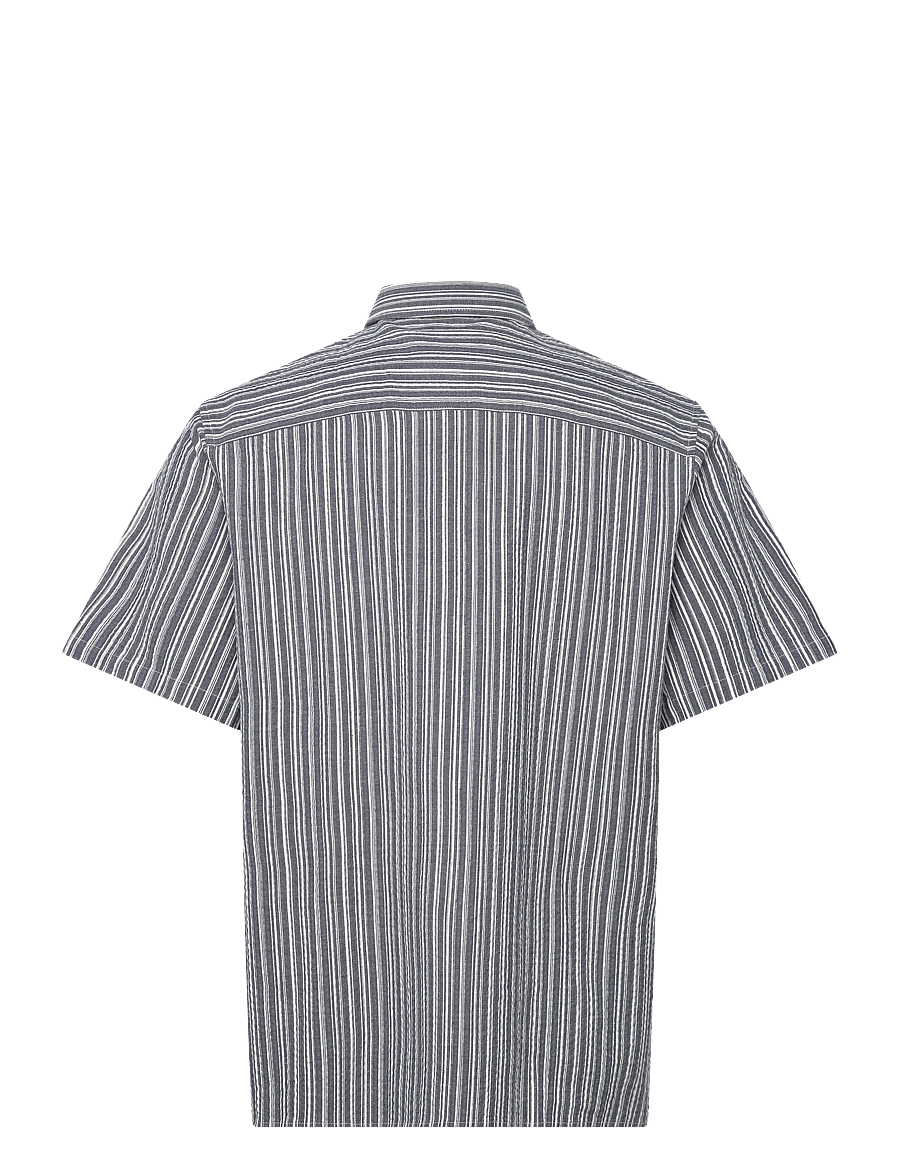 Fat Moose - Colby shirt SS - kurzarmhemden - navy/white - 2