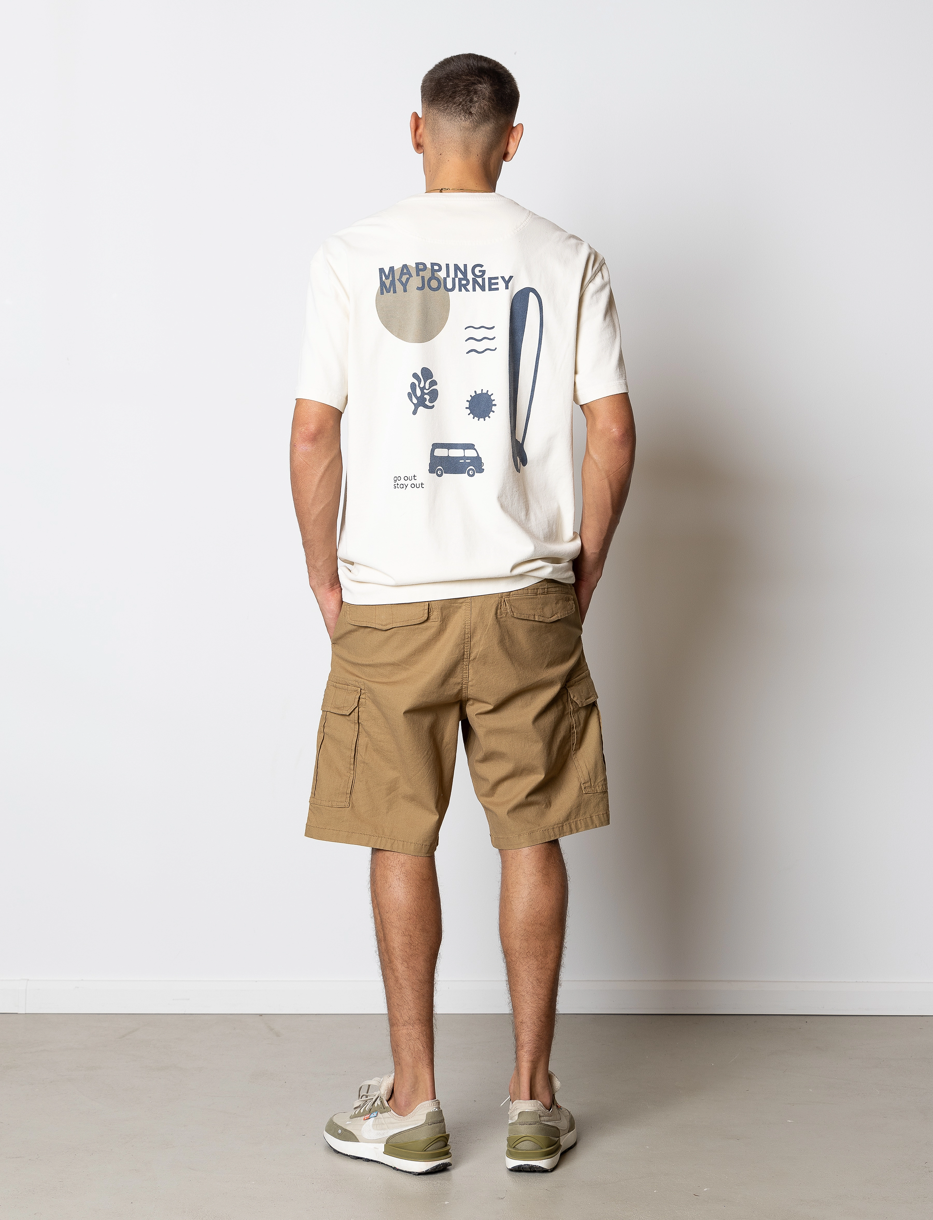 Fat Moose - Radar cargo shorts - mænd - dark khaki - 5