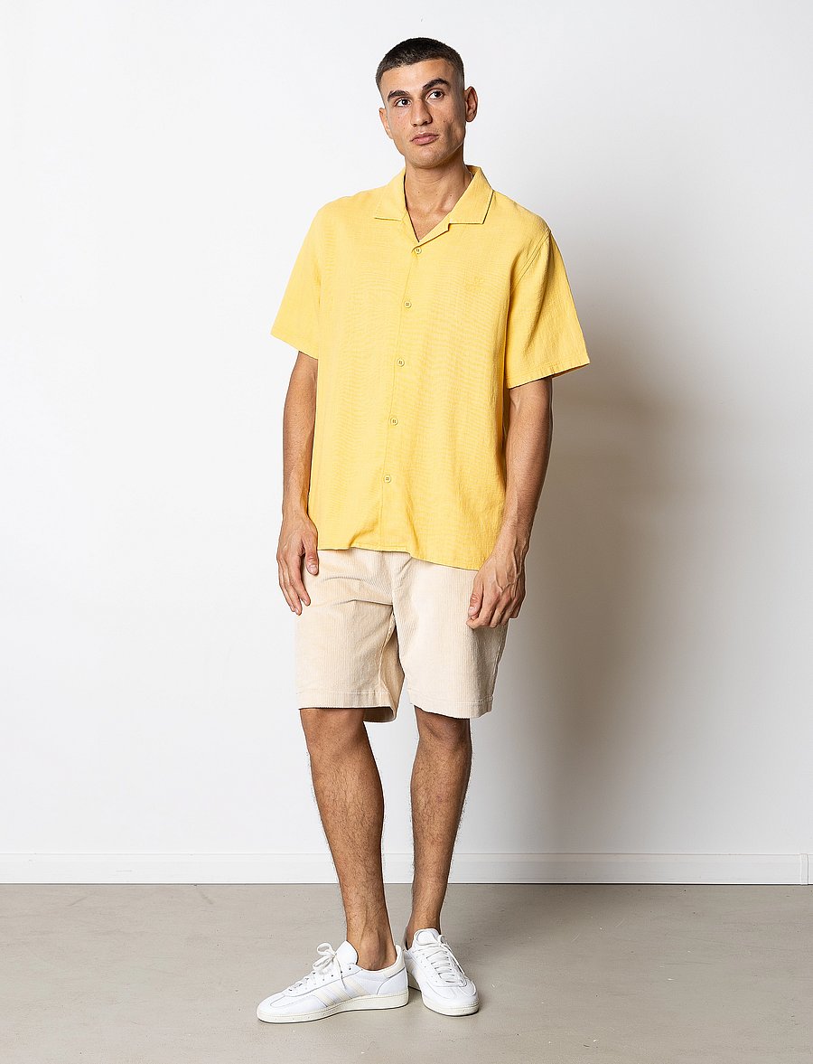 Fat Moose - Fox corduroy shorts - chinos shorts - ecru - 4