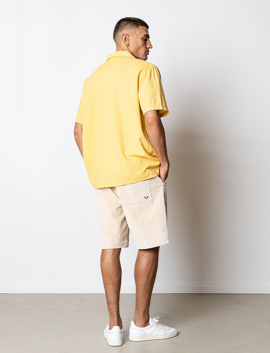 Fat Moose - Fox corduroy shorts - chinos shorts - ecru - 5