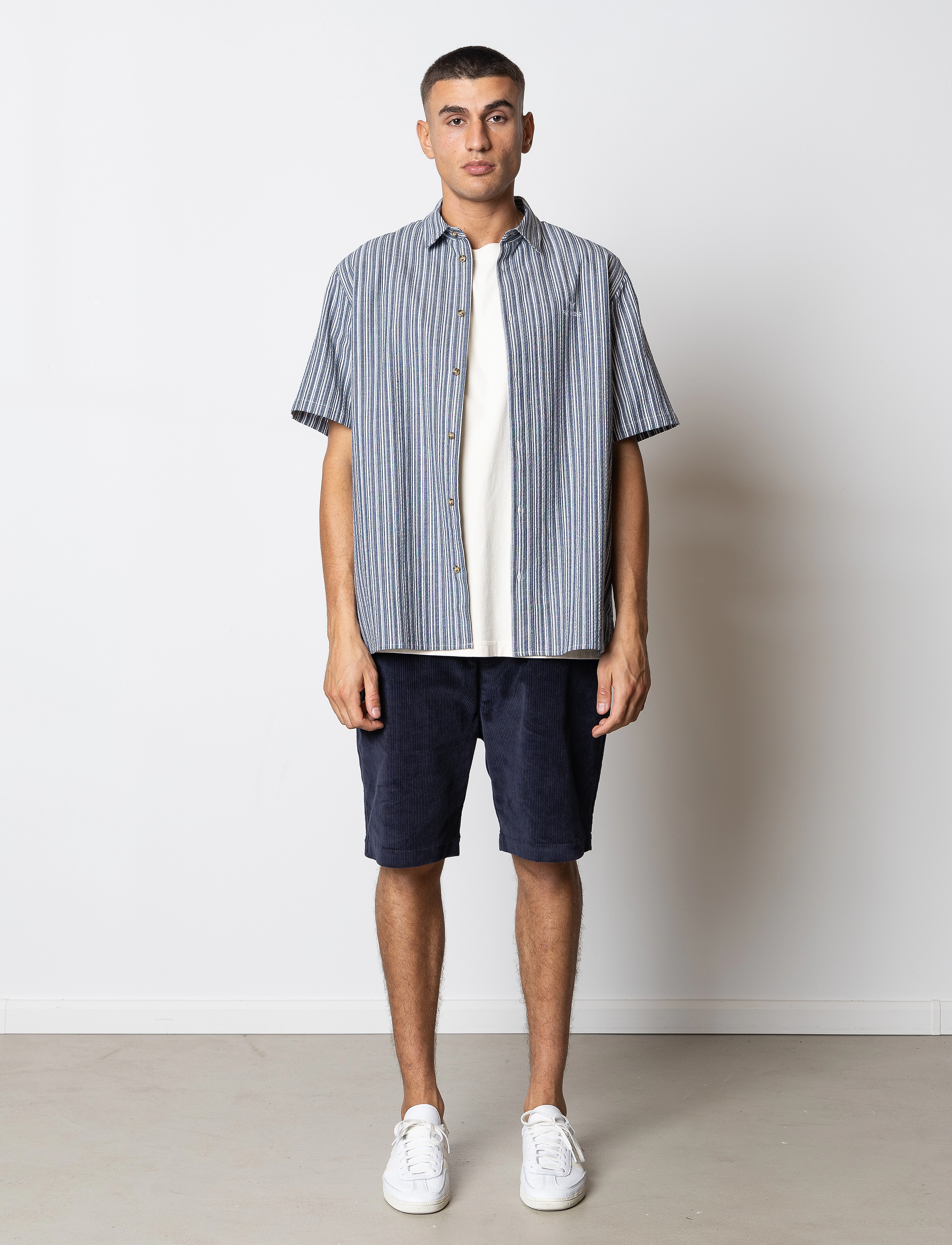 Fat Moose - Fox corduroy shorts - „chino“ stiliaus šortai - navy - 4