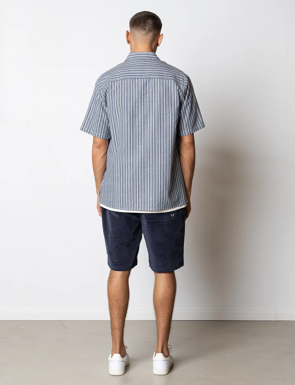 Fat Moose - Fox corduroy shorts - chinos shorts - navy - 5