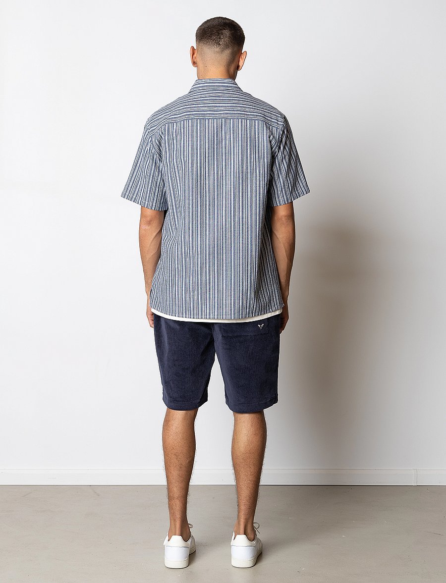 Fat Moose - Fox corduroy shorts - chinos shorts - navy - 5