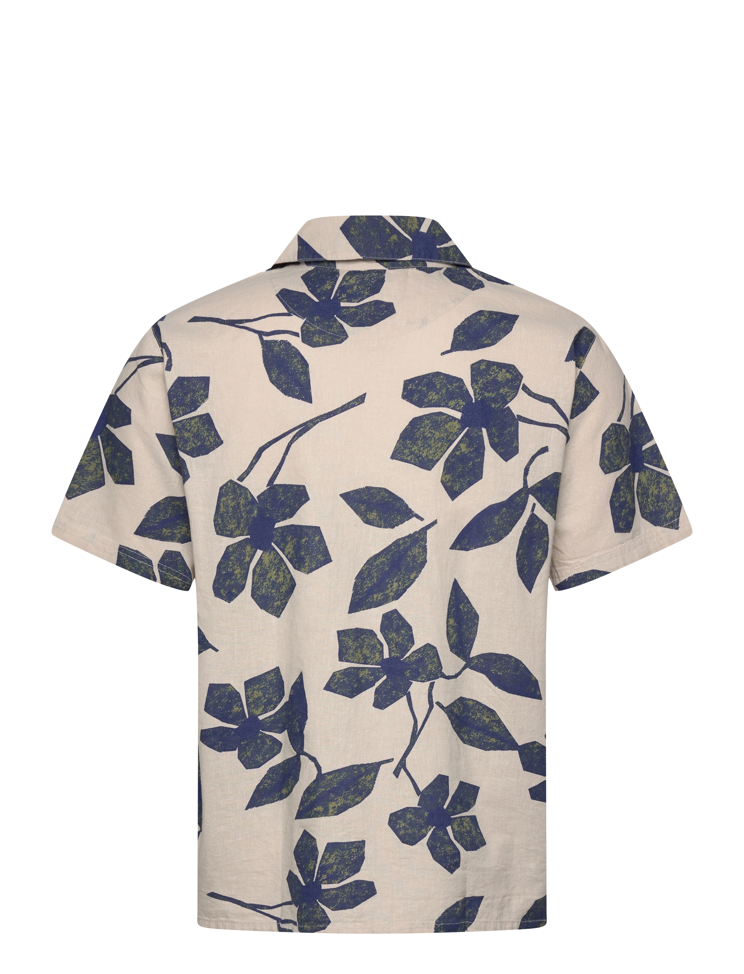 Fat Moose - Ezra Cotton Linen Shirt SS - lina krekli - multi army/natural - 2