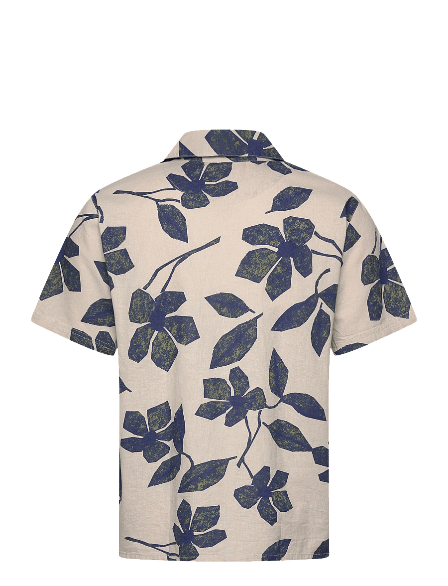 Fat Moose - Ezra Cotton Linen Shirt SS - leinenhemden - multi army/natural - 2