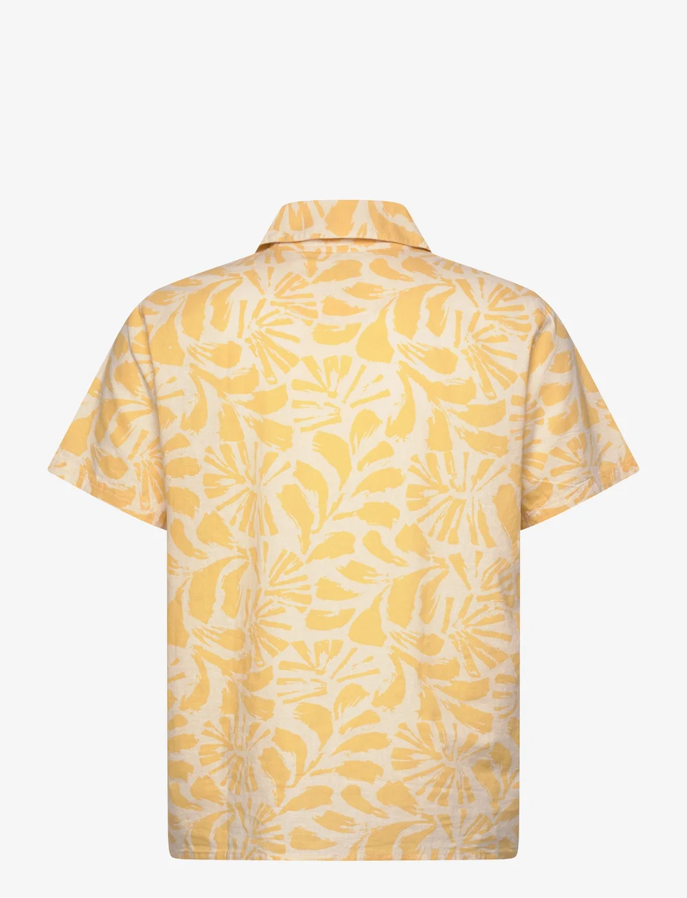 Fat Moose - Zane Cotton Linen Shirt SS - linneskjortor - multi warm yellow/ecru - 2