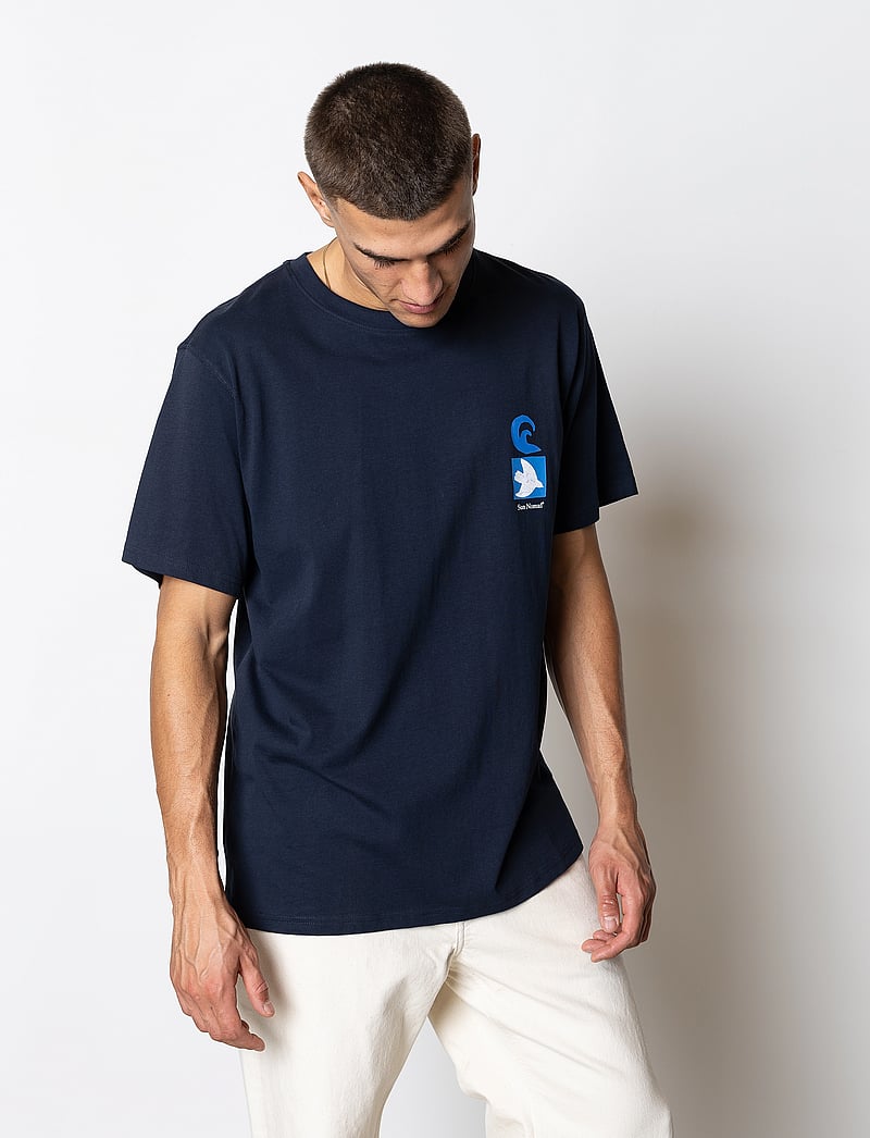 Fat Moose - Florian T-shirt - kurzärmelig - navy - 0