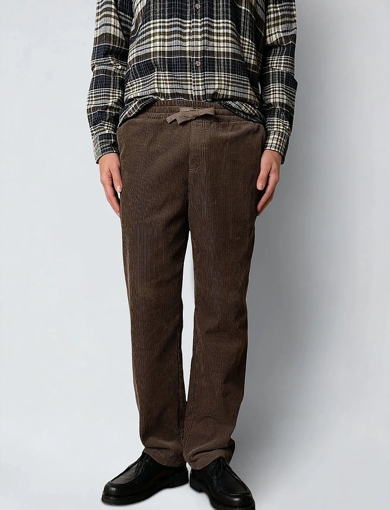 Fat Moose - Owen corduroy pants - casual byxor - morel - 0
