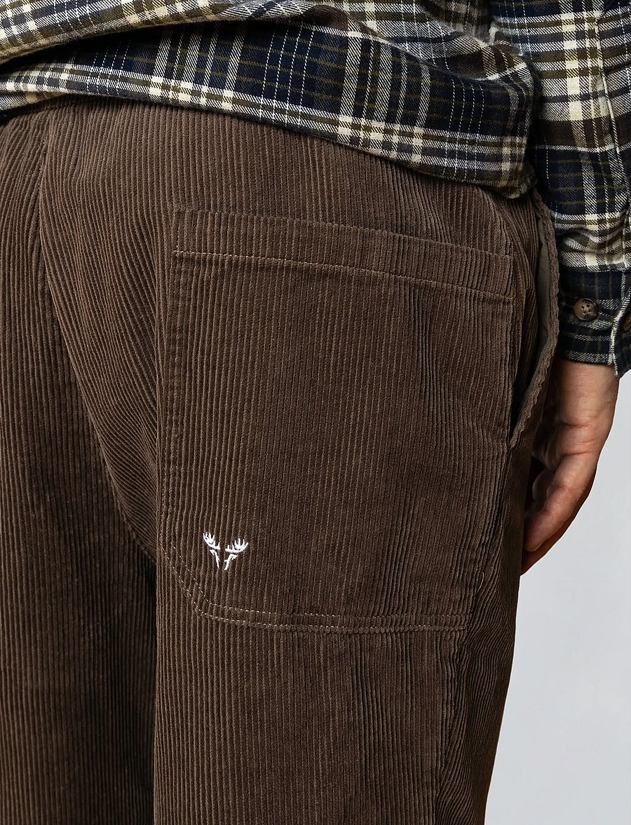 Fat Moose - Owen corduroy pants - pantalons décontractés - morel - 3