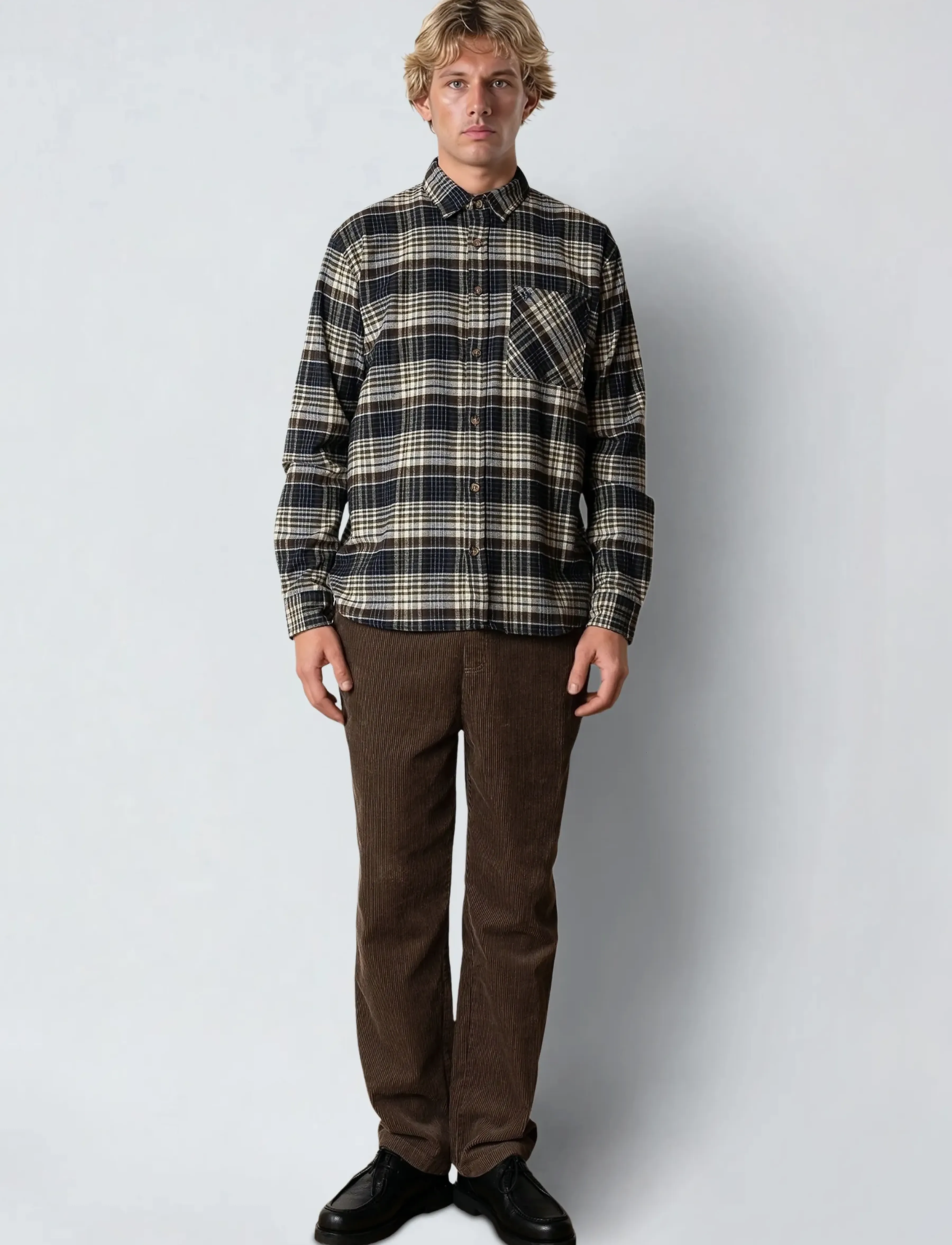 Fat Moose - Owen corduroy pants - casual bukser - morel - 4