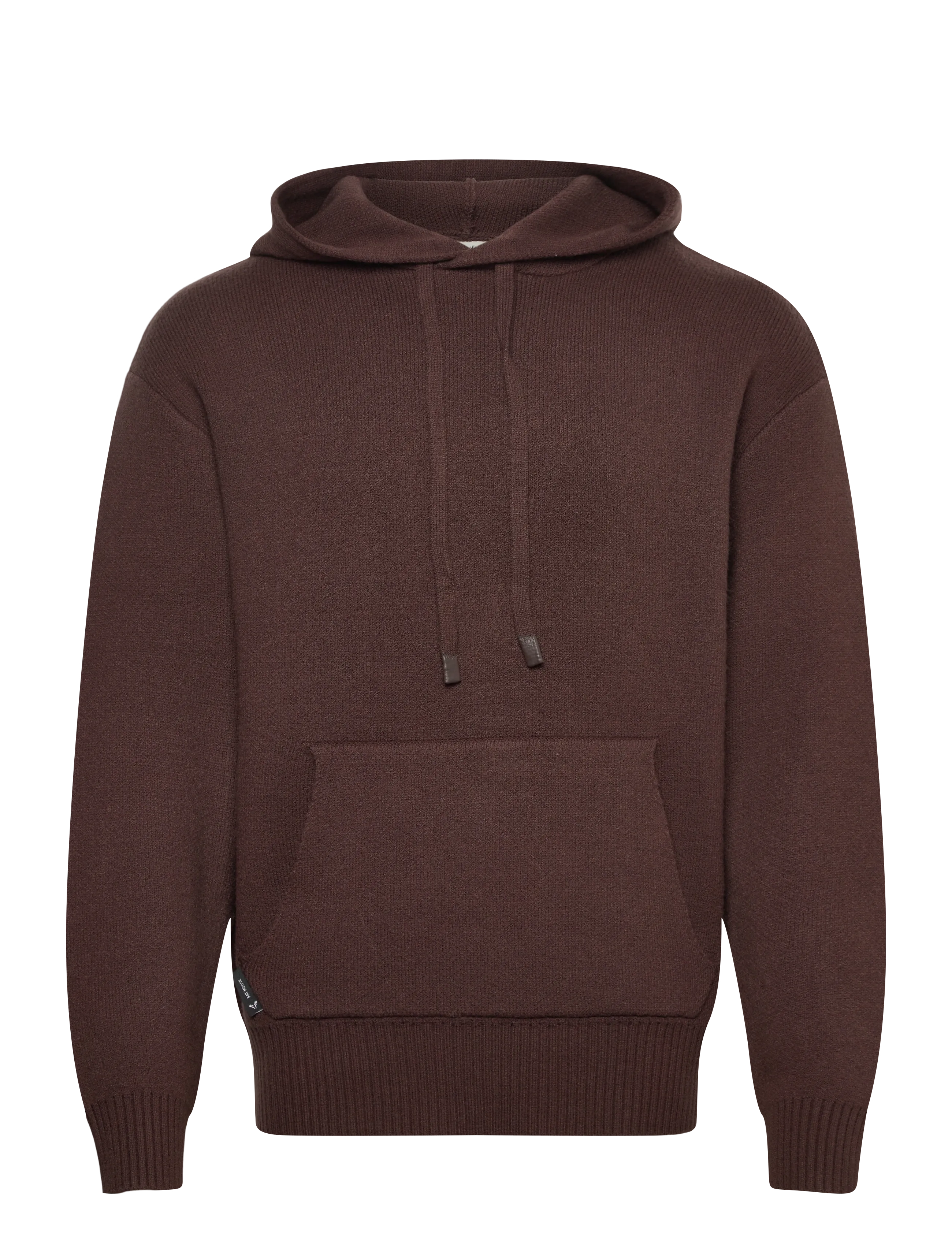 Fat Moose Nas knitted hoodie - Kleidung - MOREL / brown
