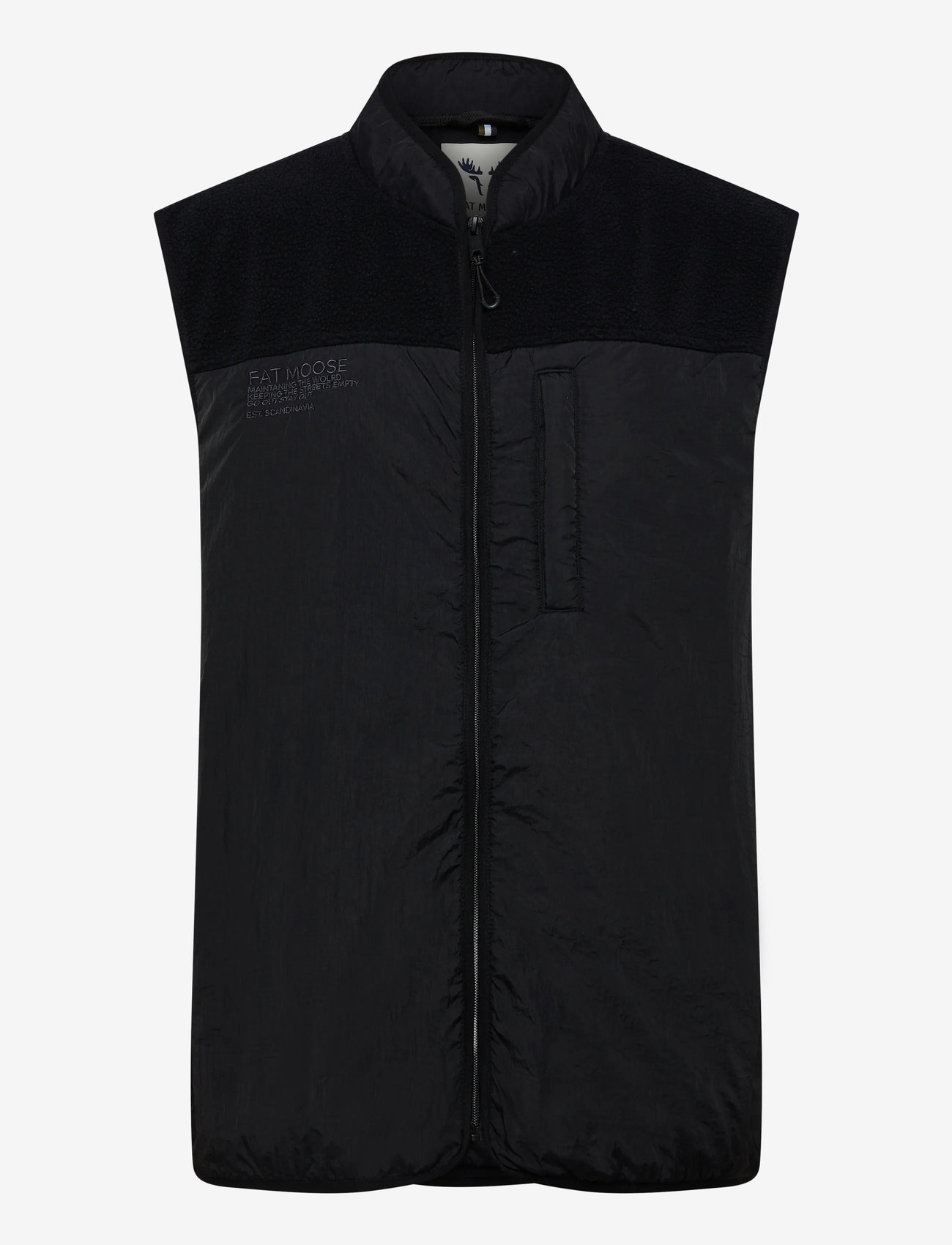 Fat Moose - Vester fleece vest - veste - black - 1