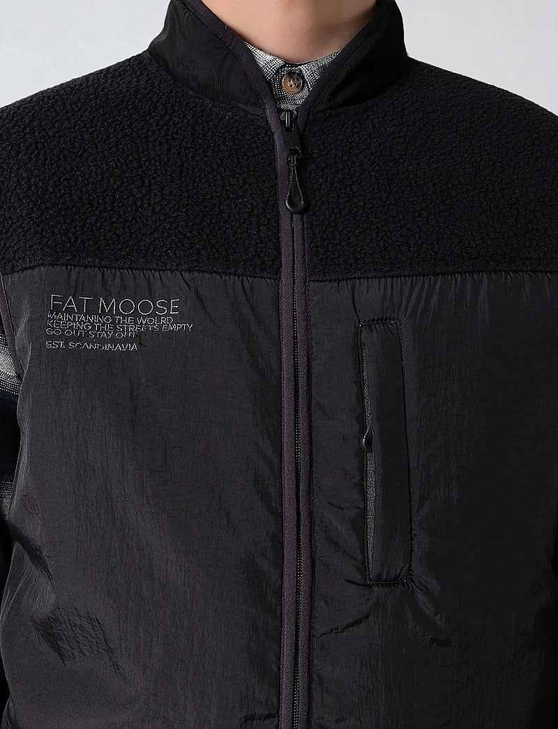 Fat Moose - Vester fleece vest - västar - black - 3
