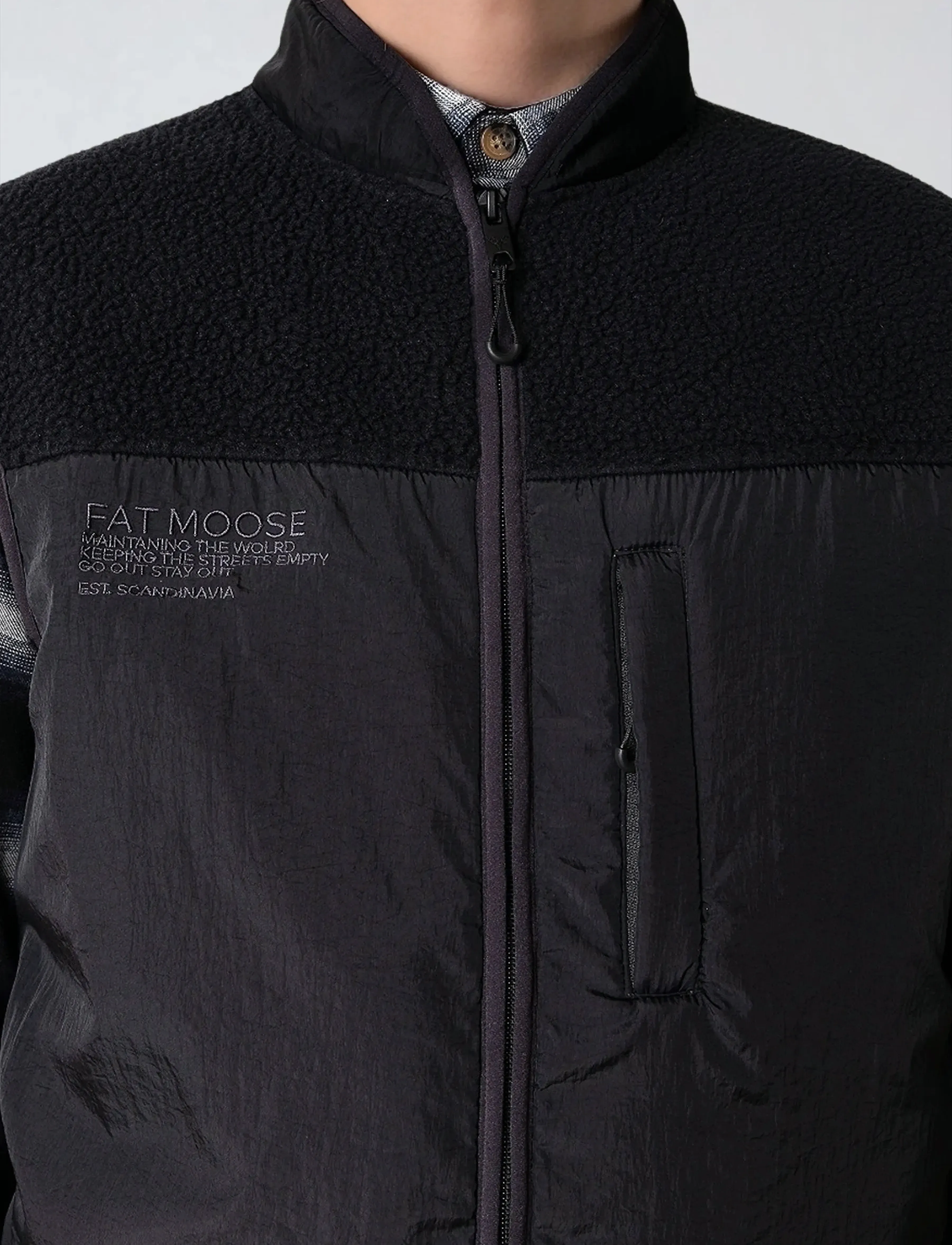 Fat Moose - Vester fleece vest - veste - black - 3