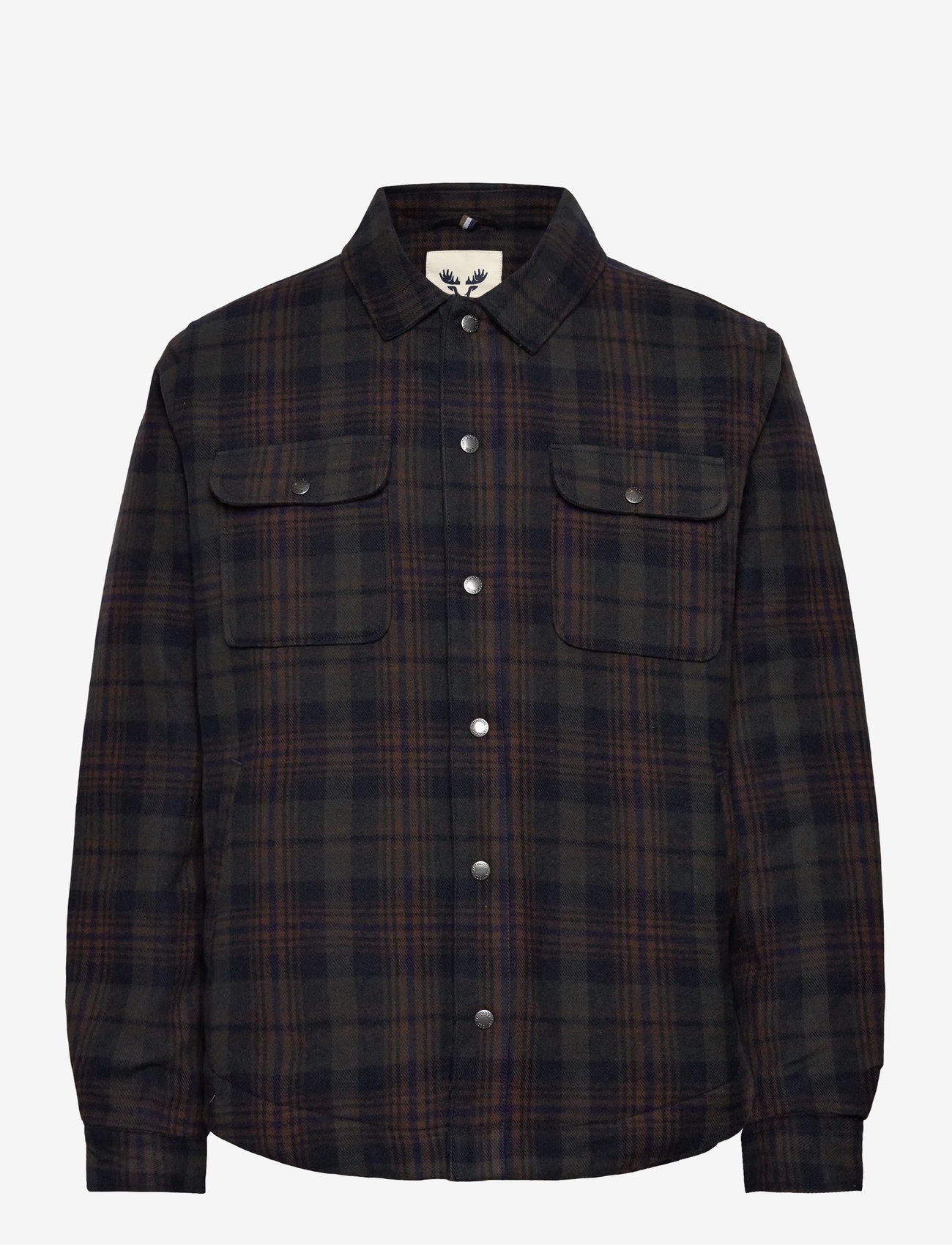 Fat Moose - Gili overshirt - höstjackor - dark navy/grey check - 1