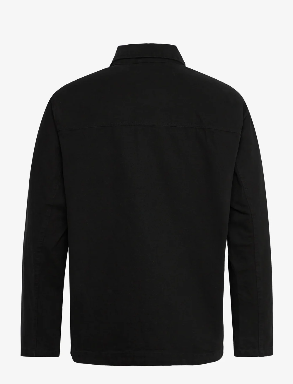 Fat Moose - Dereck cotton overshirt - kollektioner - black - 2