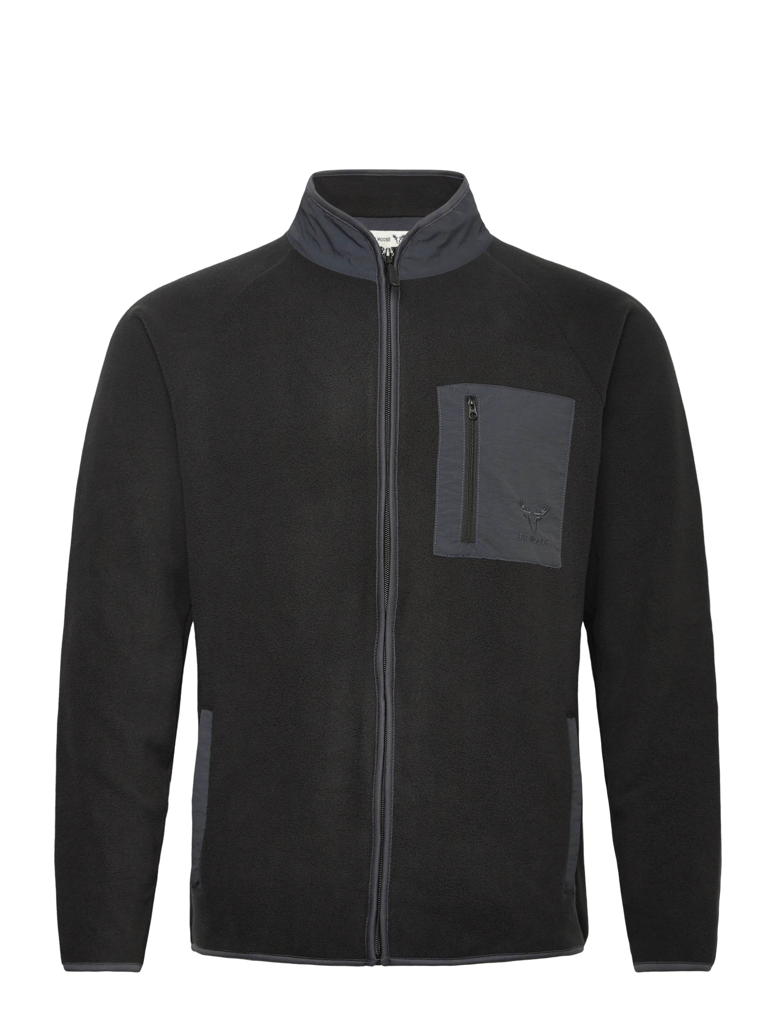 Fat Moose Will Fleece - Tunna jackor - BLACK / black