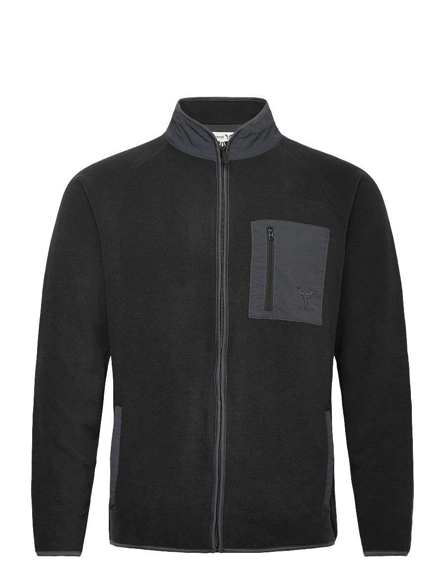 Fat Moose - Will Fleece - vårjackor - black - 1