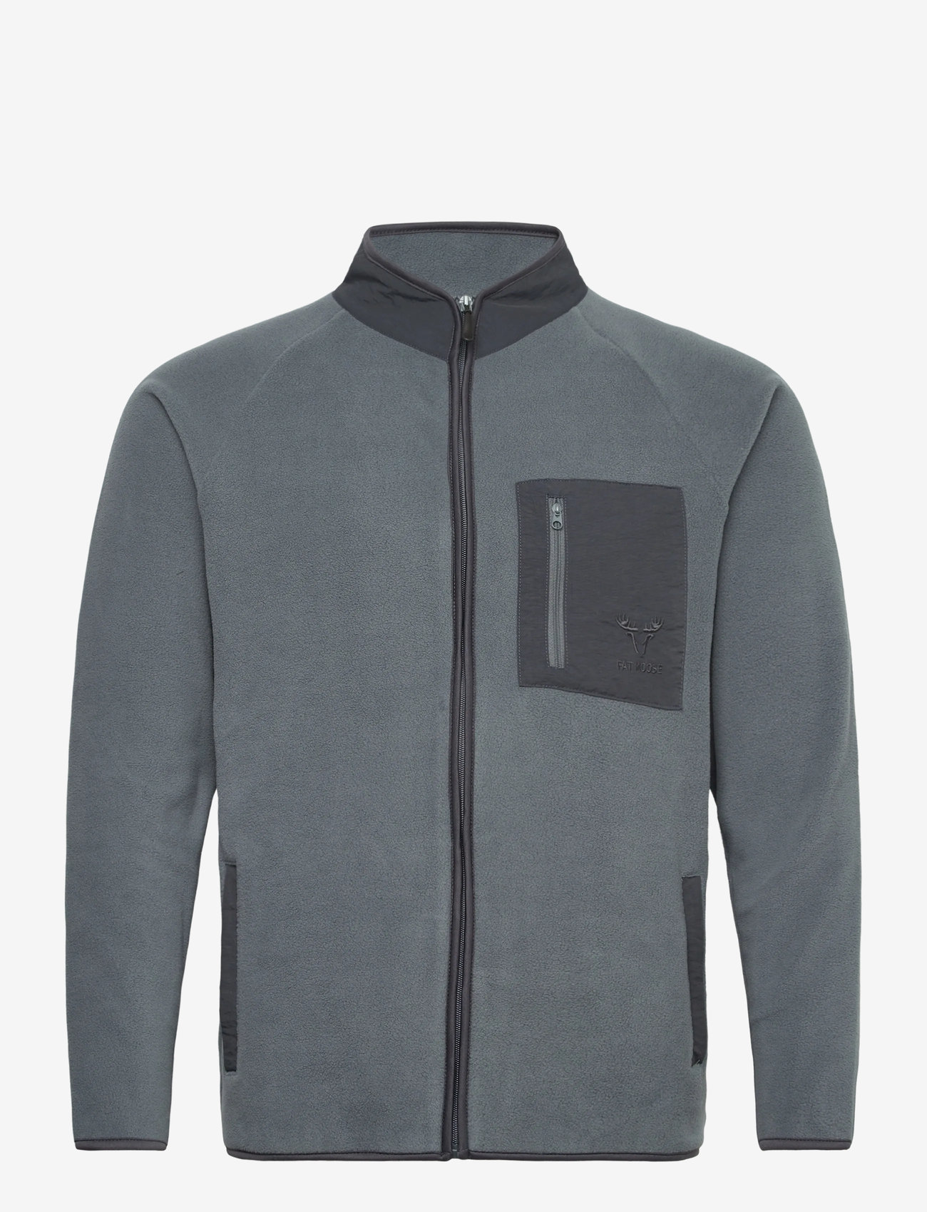 Fat Moose - Will Fleece - sweatshirts - grey - 0