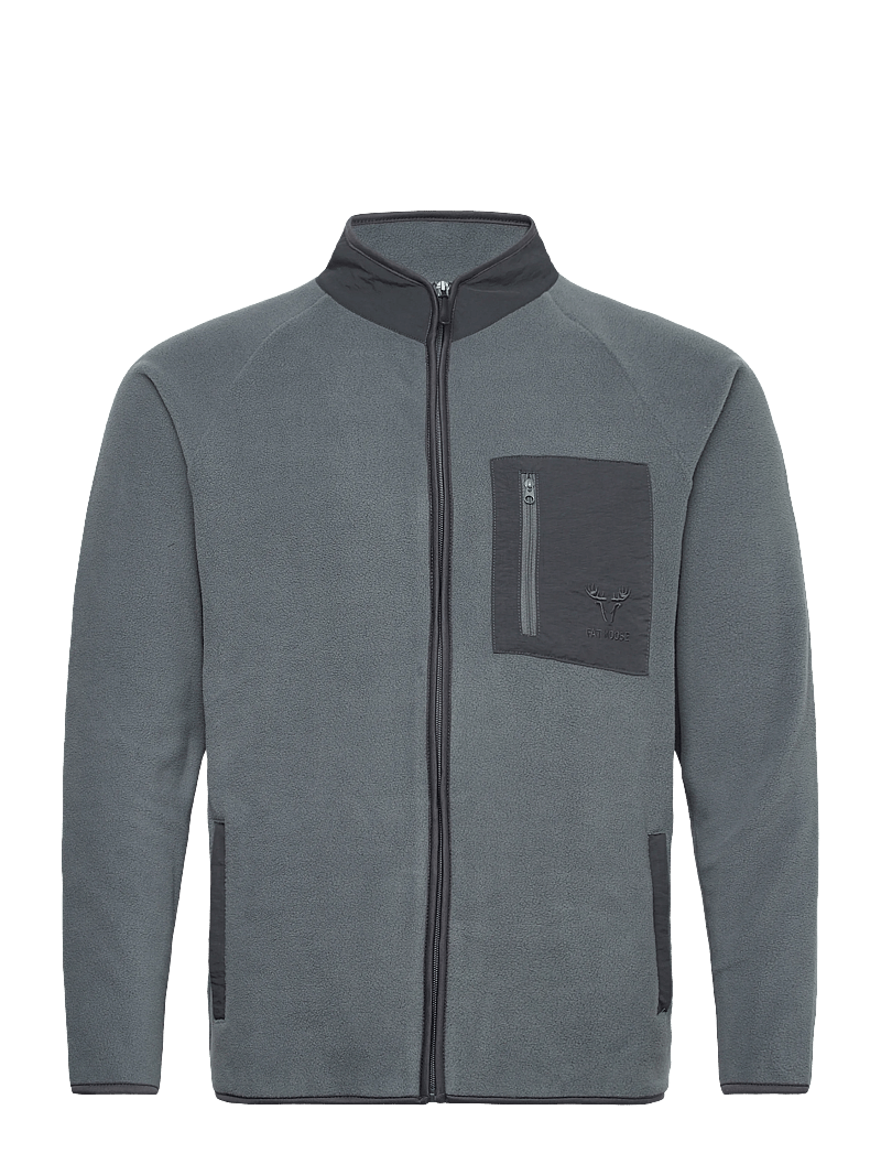 Fat Moose - Will Fleece - spring jackets - grey - 1