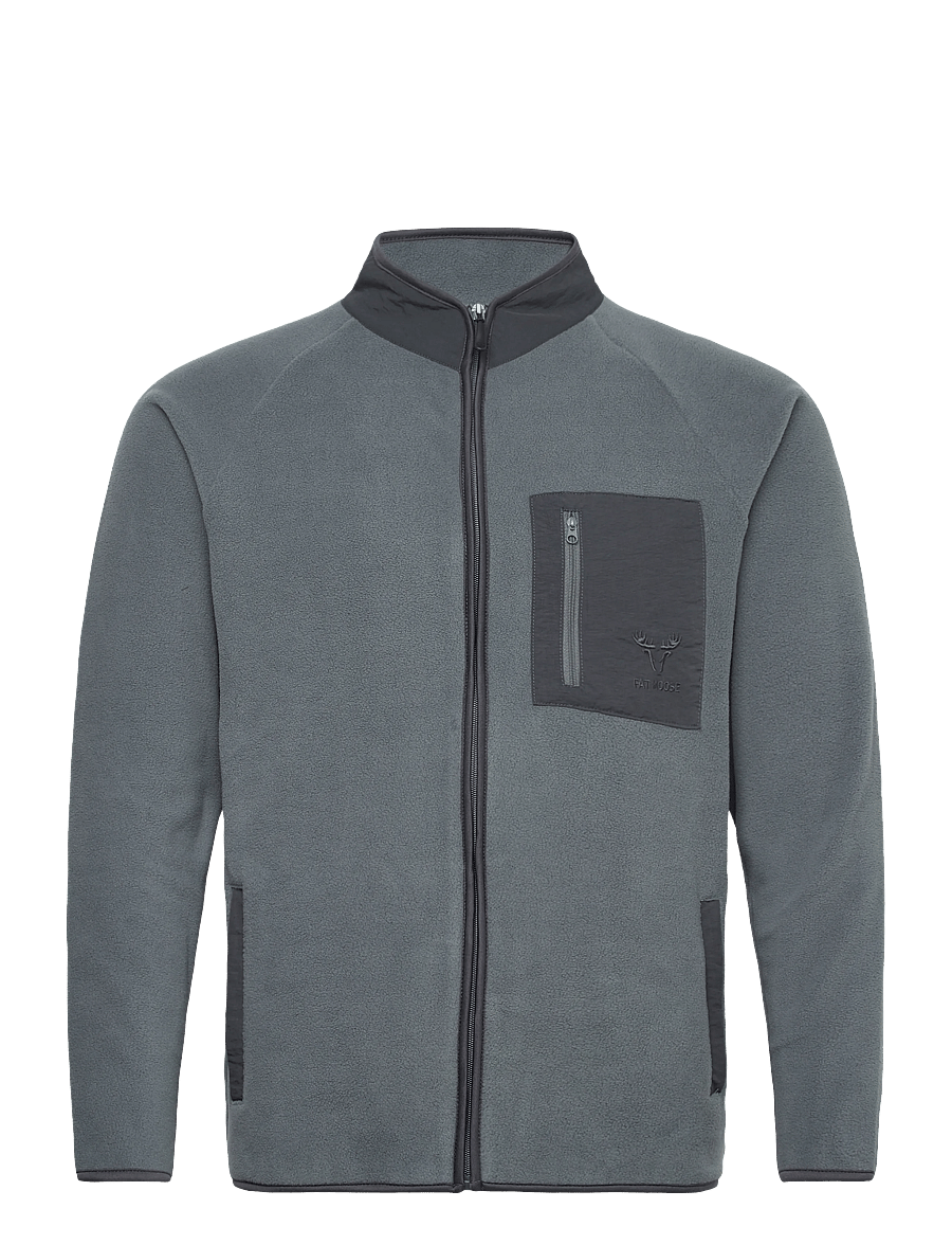 Fat Moose - Will Fleece - kevättakit - grey - 1