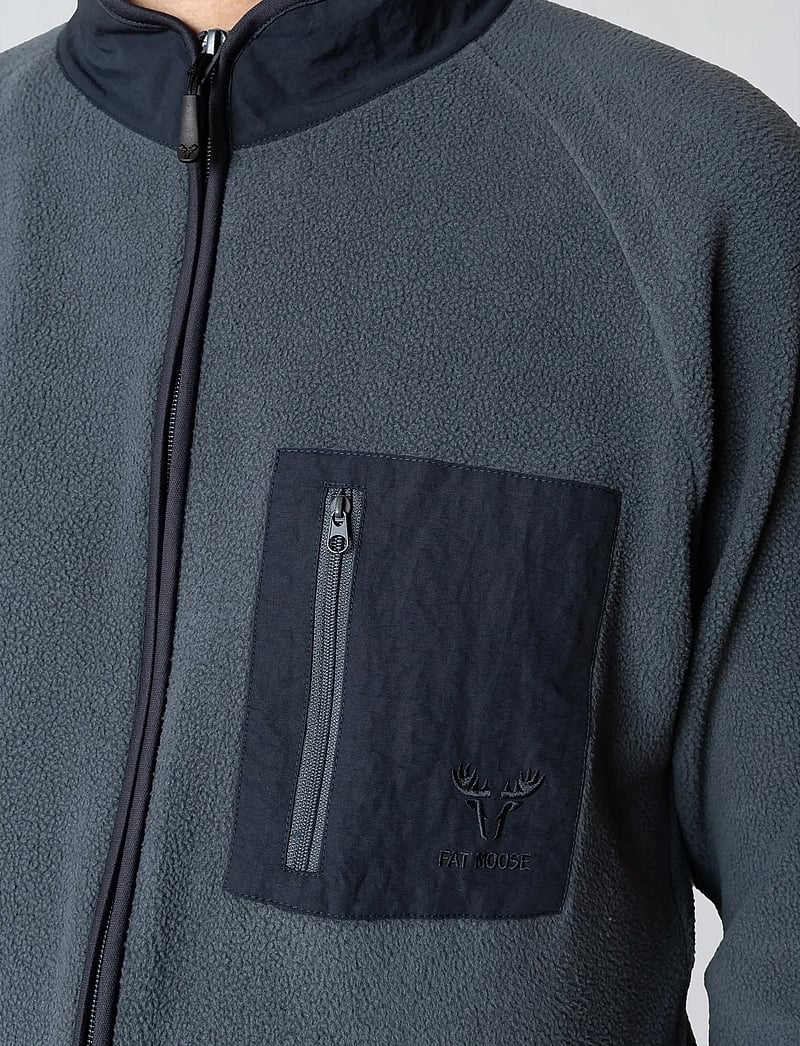 Fat Moose - Will Fleece - frühlingsjacken - grey - 3