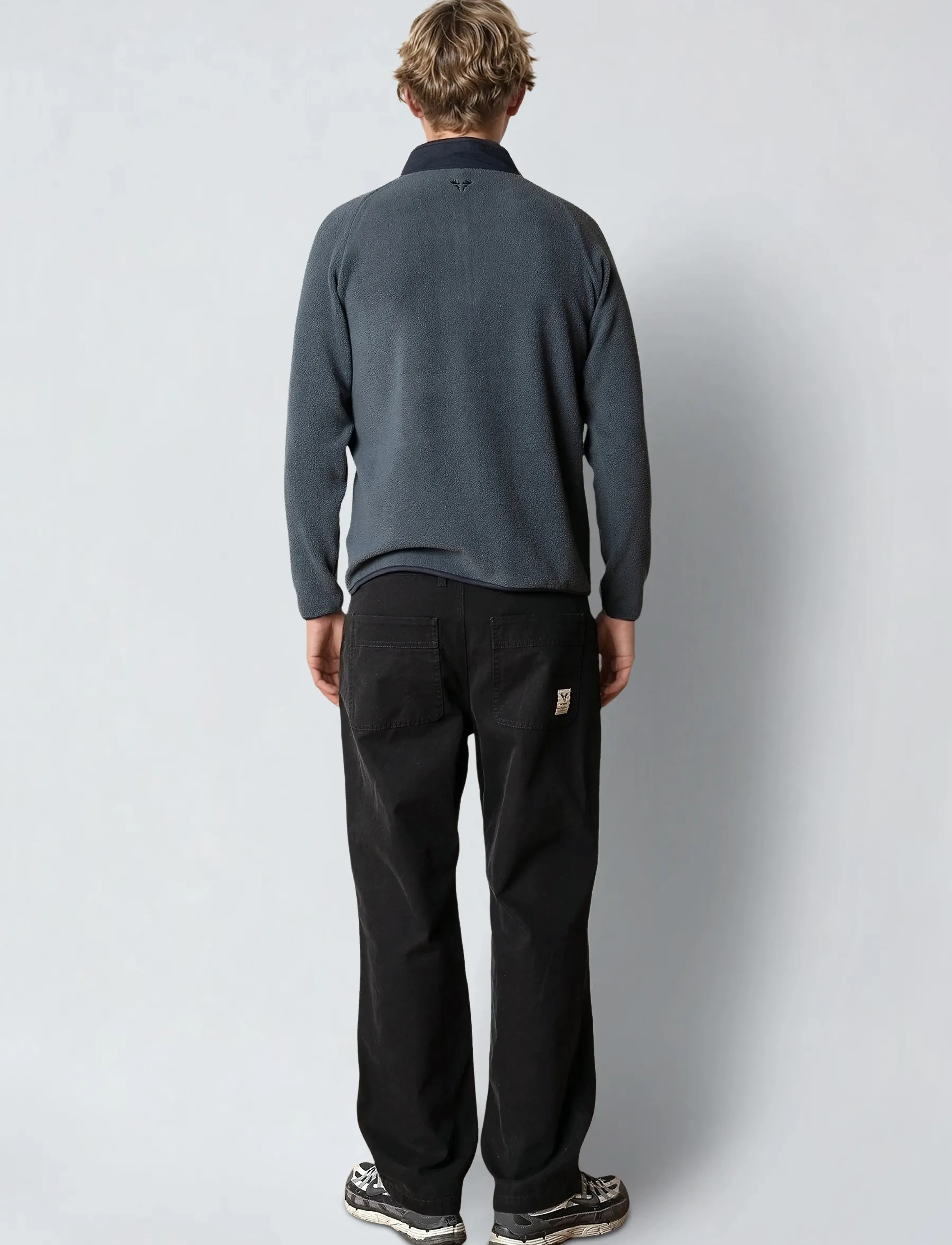 Fat Moose - Will Fleece - sweatshirts - grey - 5