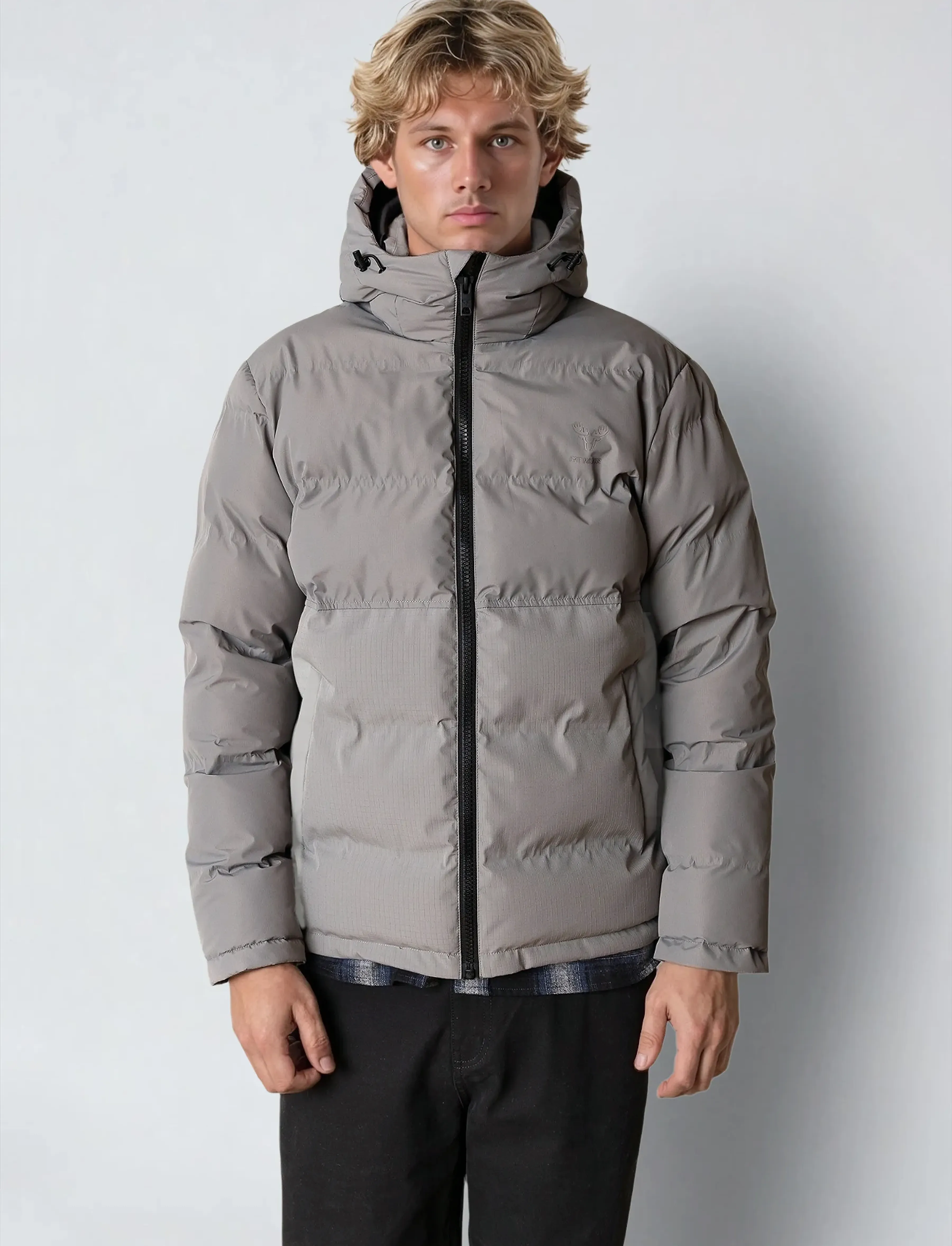 Fat Moose Birk Jacket, XXL, Grey, Jakker > Vatterede Jakker, Herre