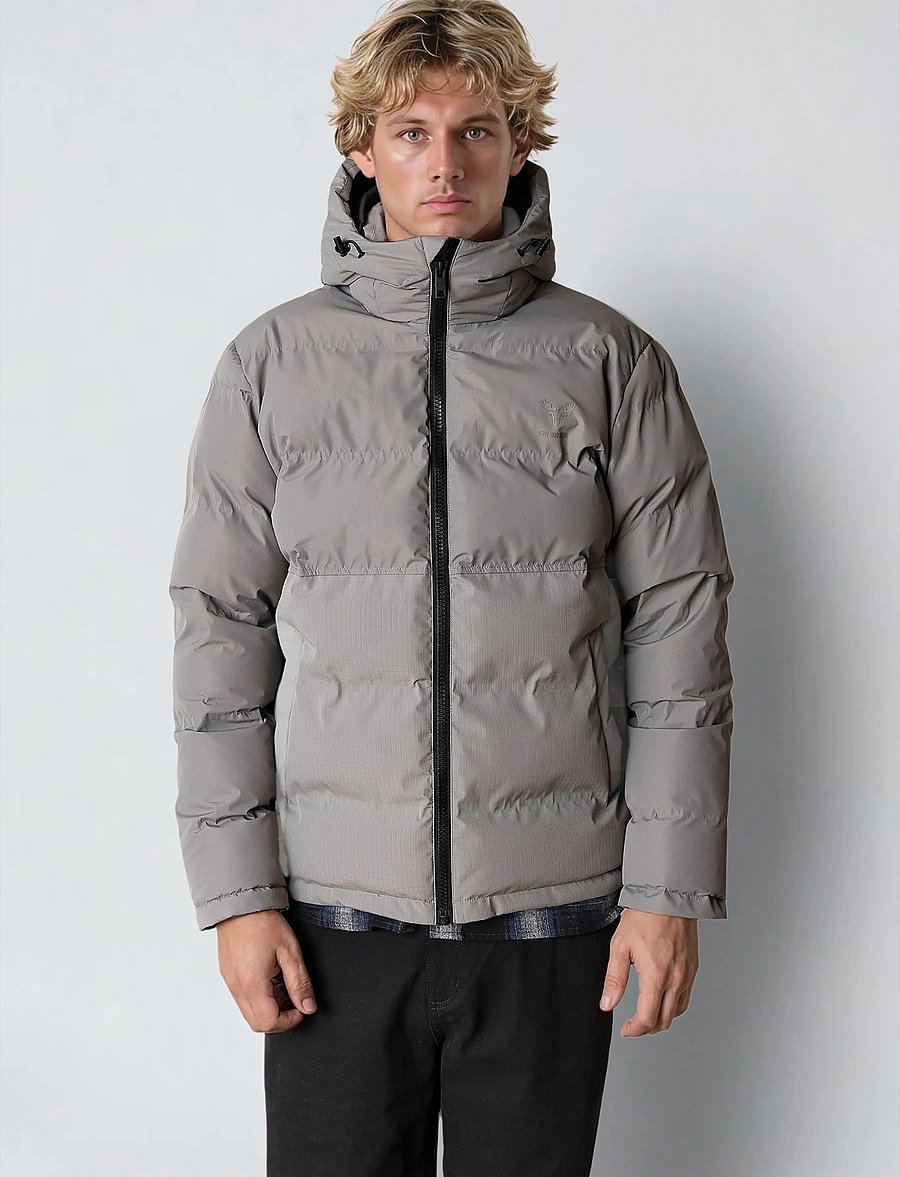 Fat Moose - Birk Jacket - daunenjacken - mid grey - 0