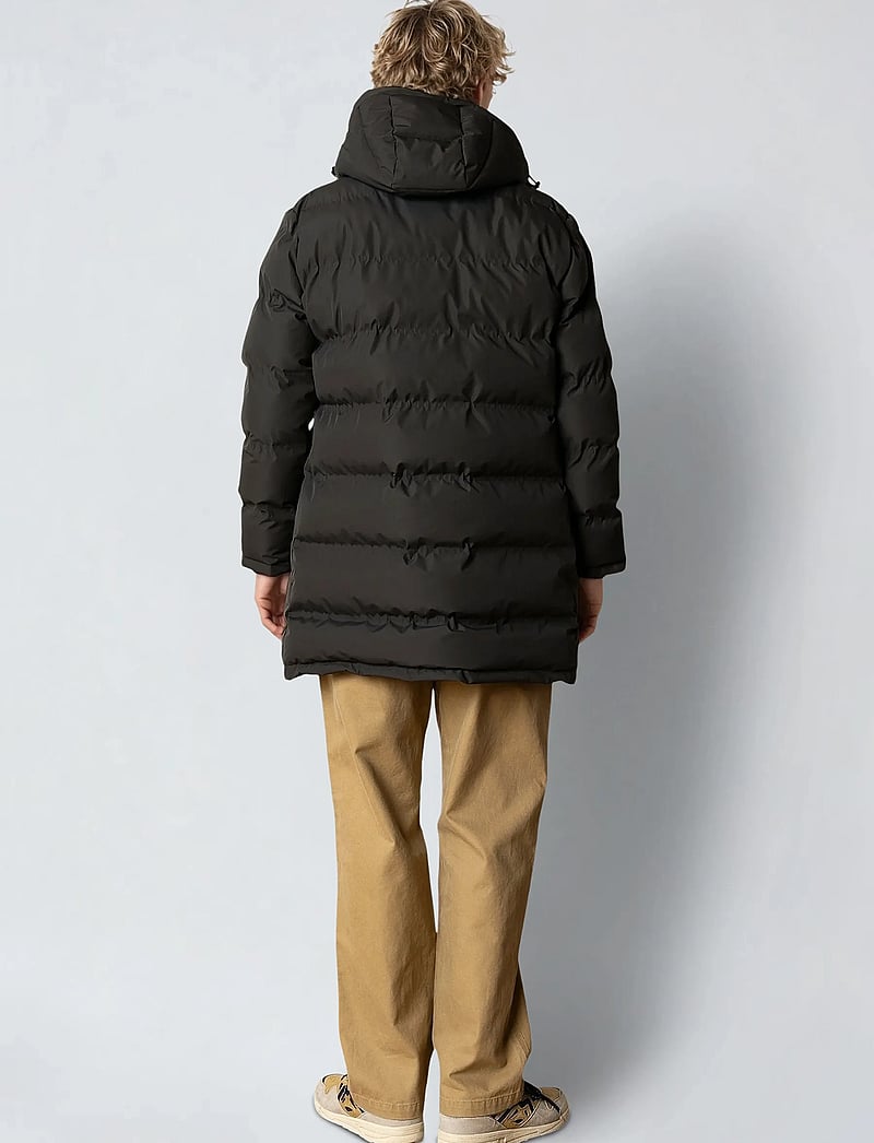 Fat Moose - Birk long jacket - vinterjakker - beetle green - 5