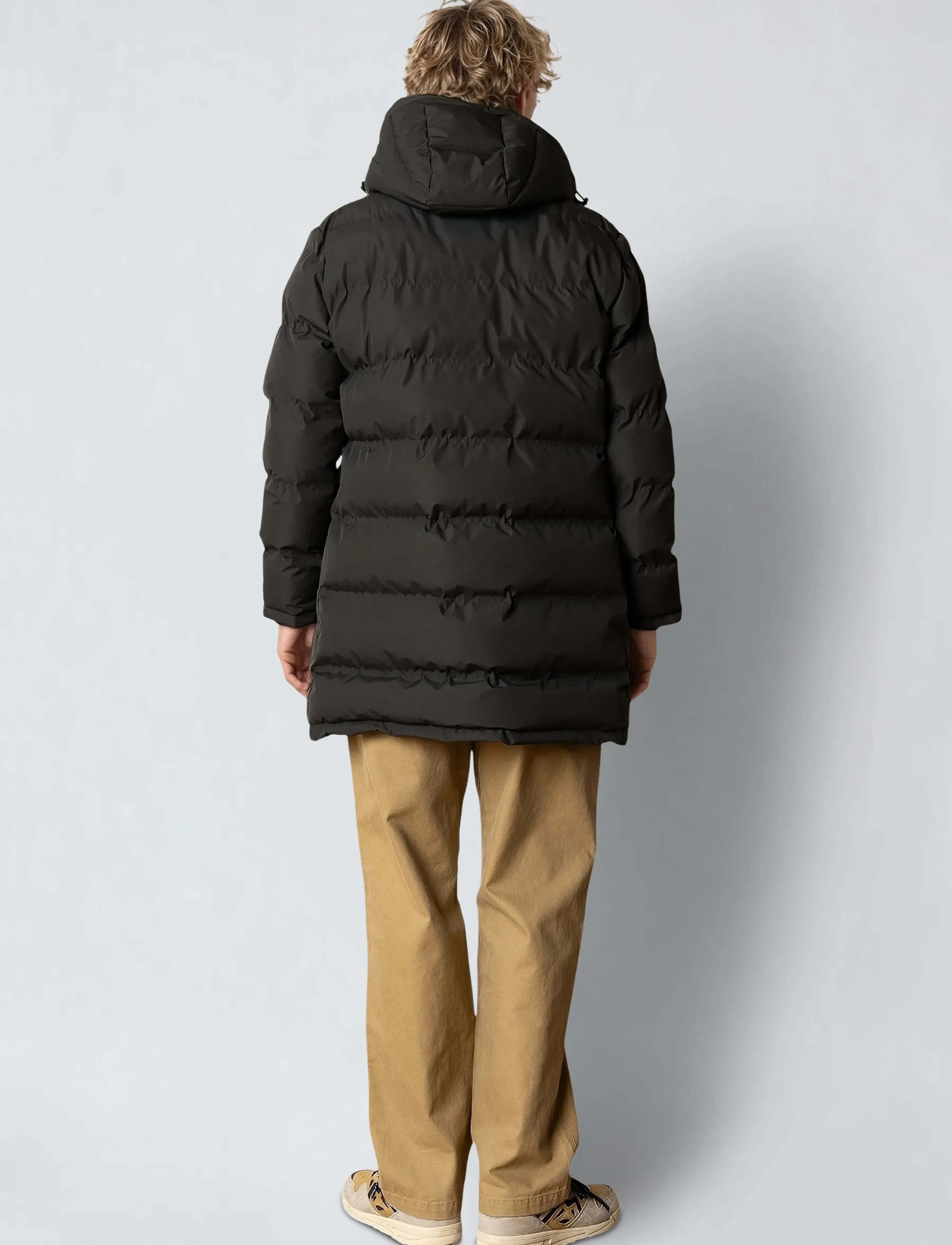 Fat Moose - Birk long jacket - daunenjacken - beetle green - 5
