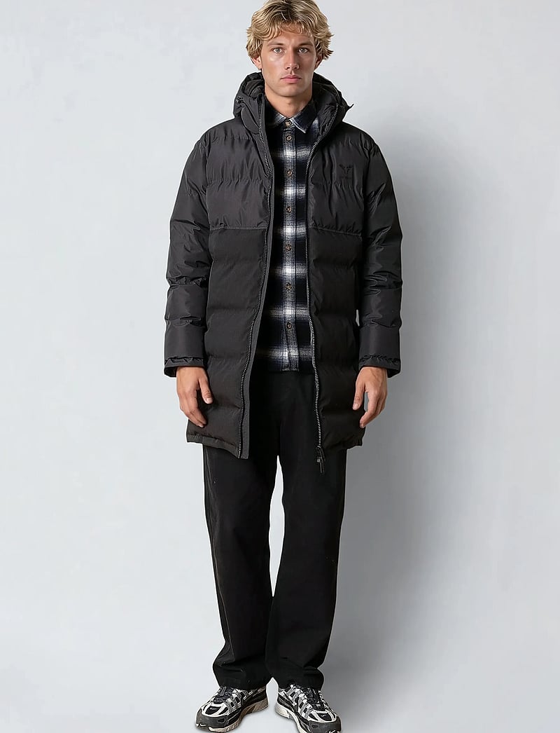 Fat Moose - Birk long jacket - dunjakker - black01 - 5