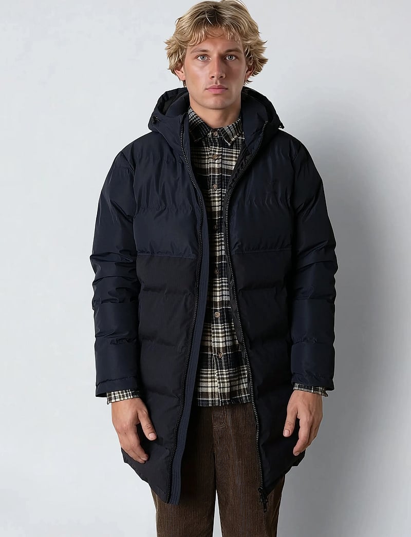 Fat Moose - Birk long jacket - vinterjackor - dark navy - 0