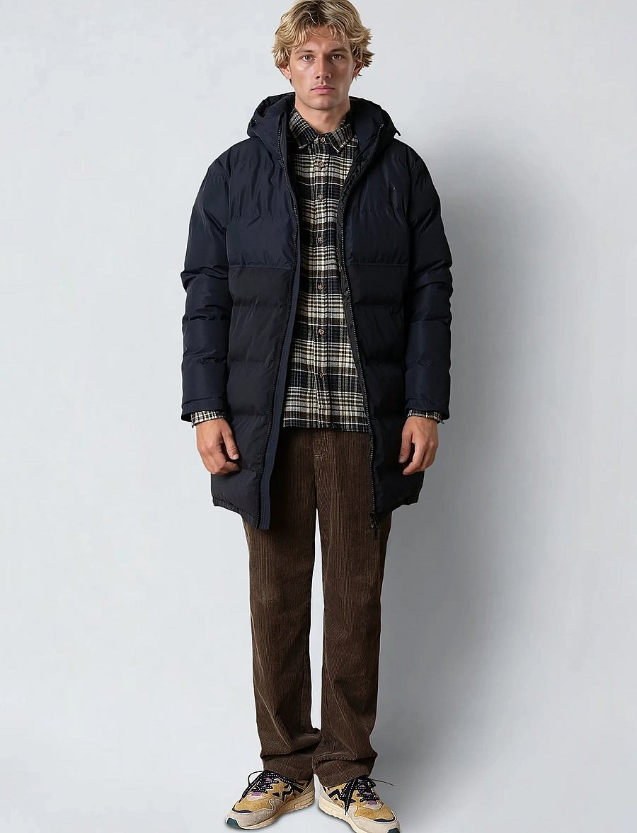 Fat Moose - Birk long jacket - dunjakker - dark navy - 4