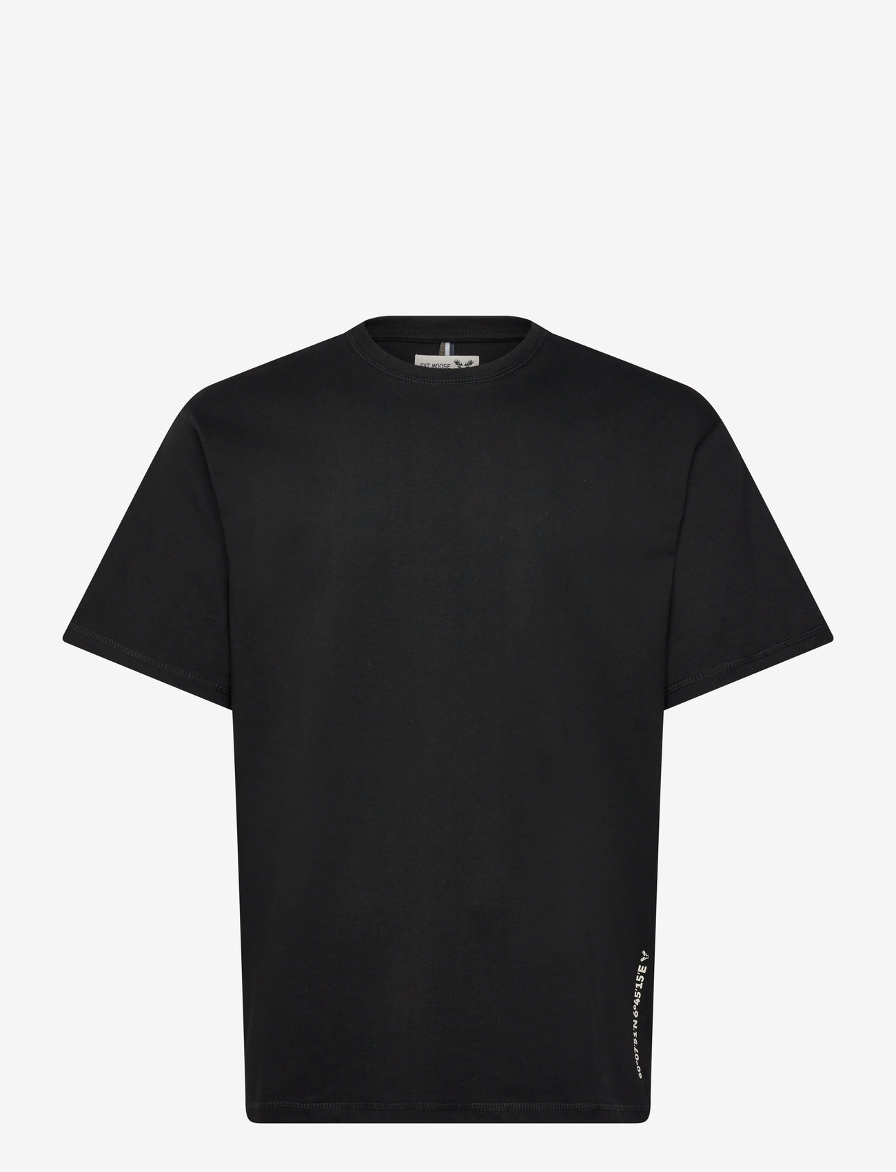 Fat Moose - Peak T-shirt - kortærmede t-shirts - black - 1