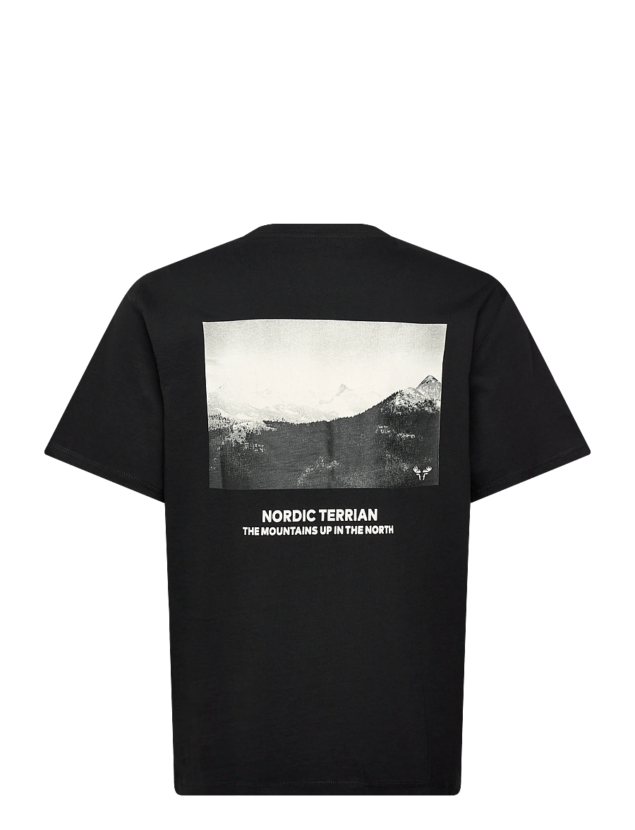 Fat Moose - Peak T-shirt - kurzärmelige t-shirts - black - 2