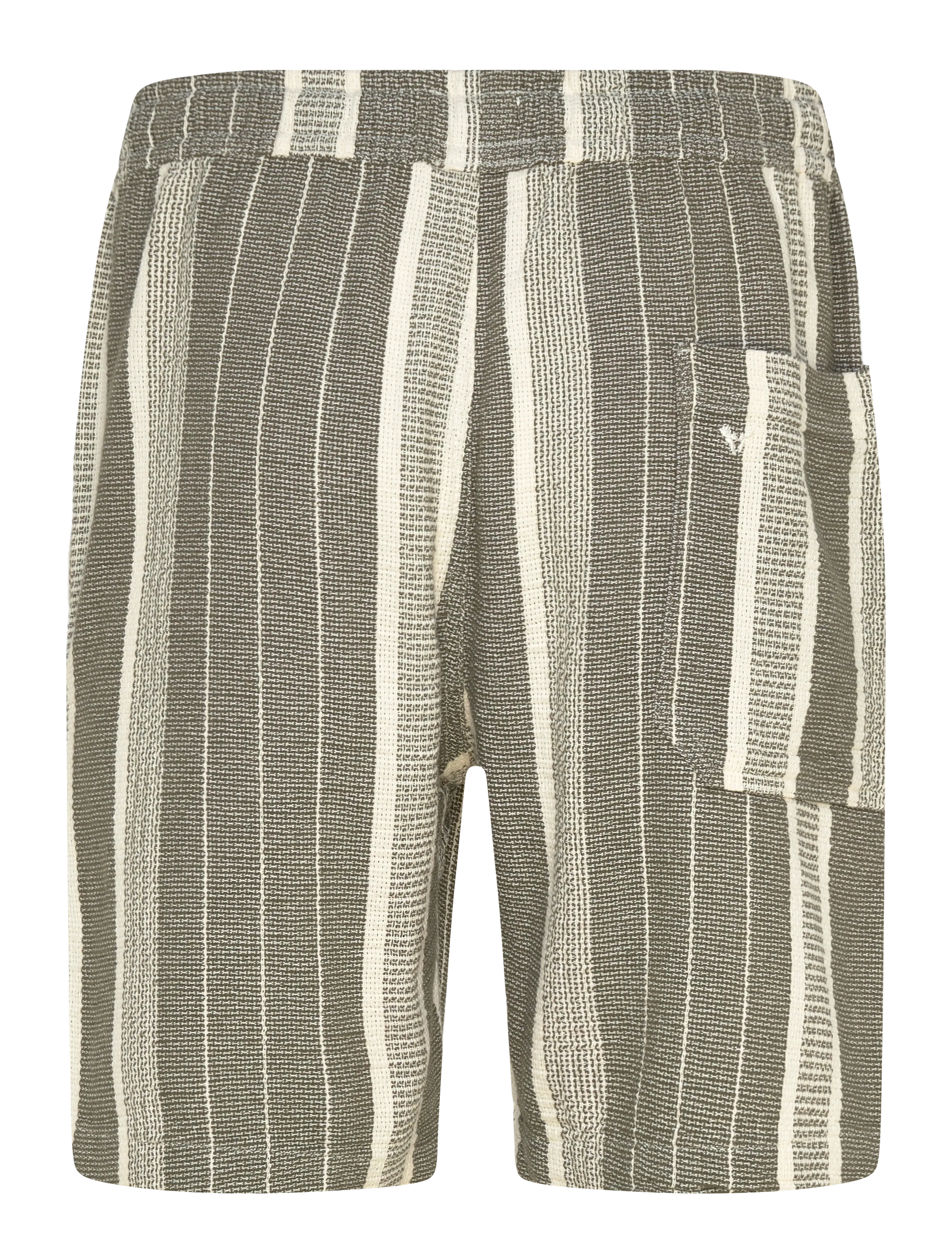Fat Moose - Leo shorts - casual shorts - dusty green/off white striped - 2