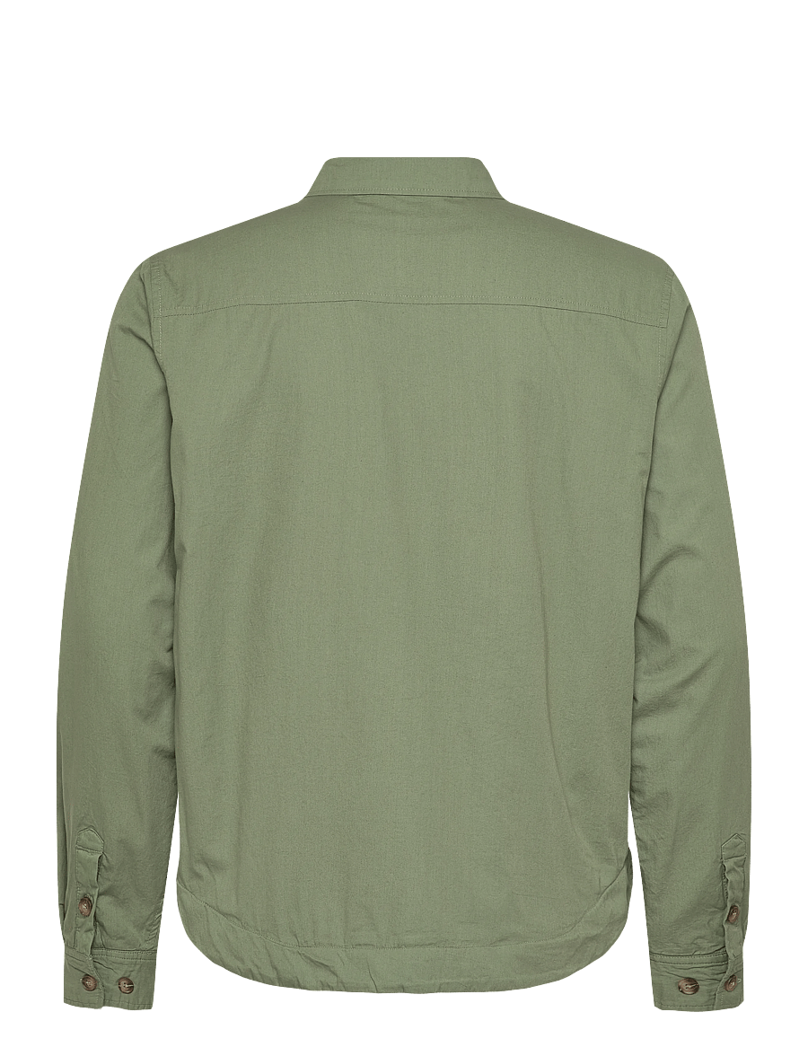 Fat Moose - Arvid cotton overshirt - overshirts - dusty green - 2