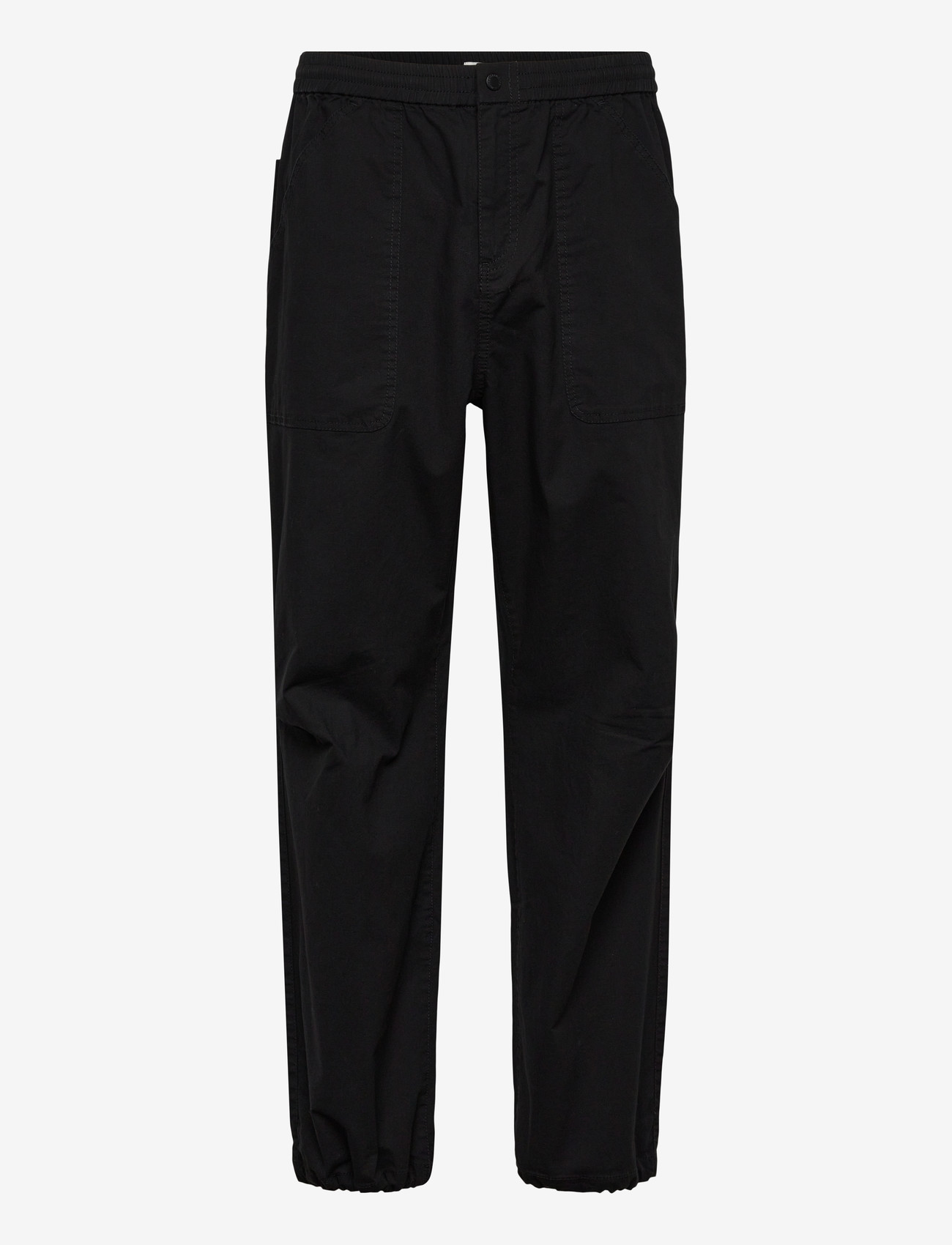 Fat Moose - Malone ripstop pants - kasdienio stiliaus kelnės - black - 1